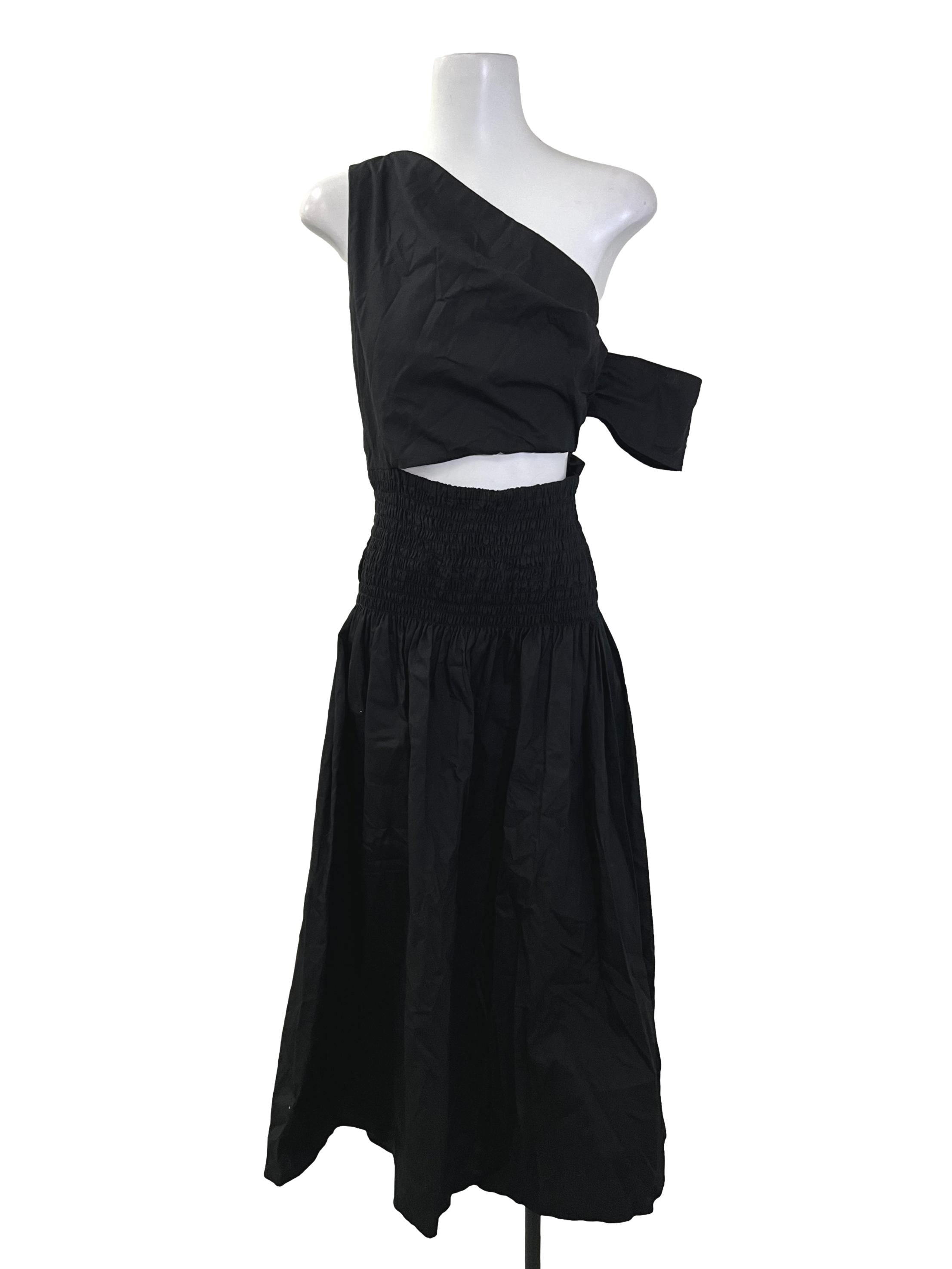 Black Toga Cut Out Dress