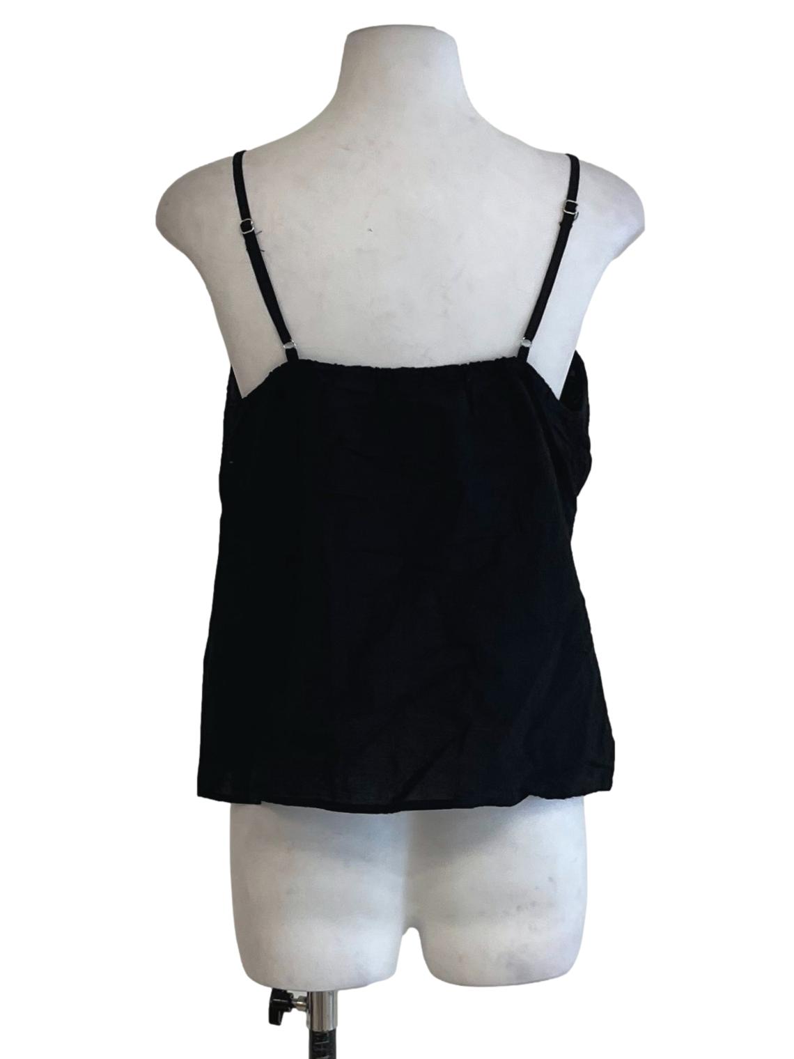 Black Spaghetti Strap Cami Top