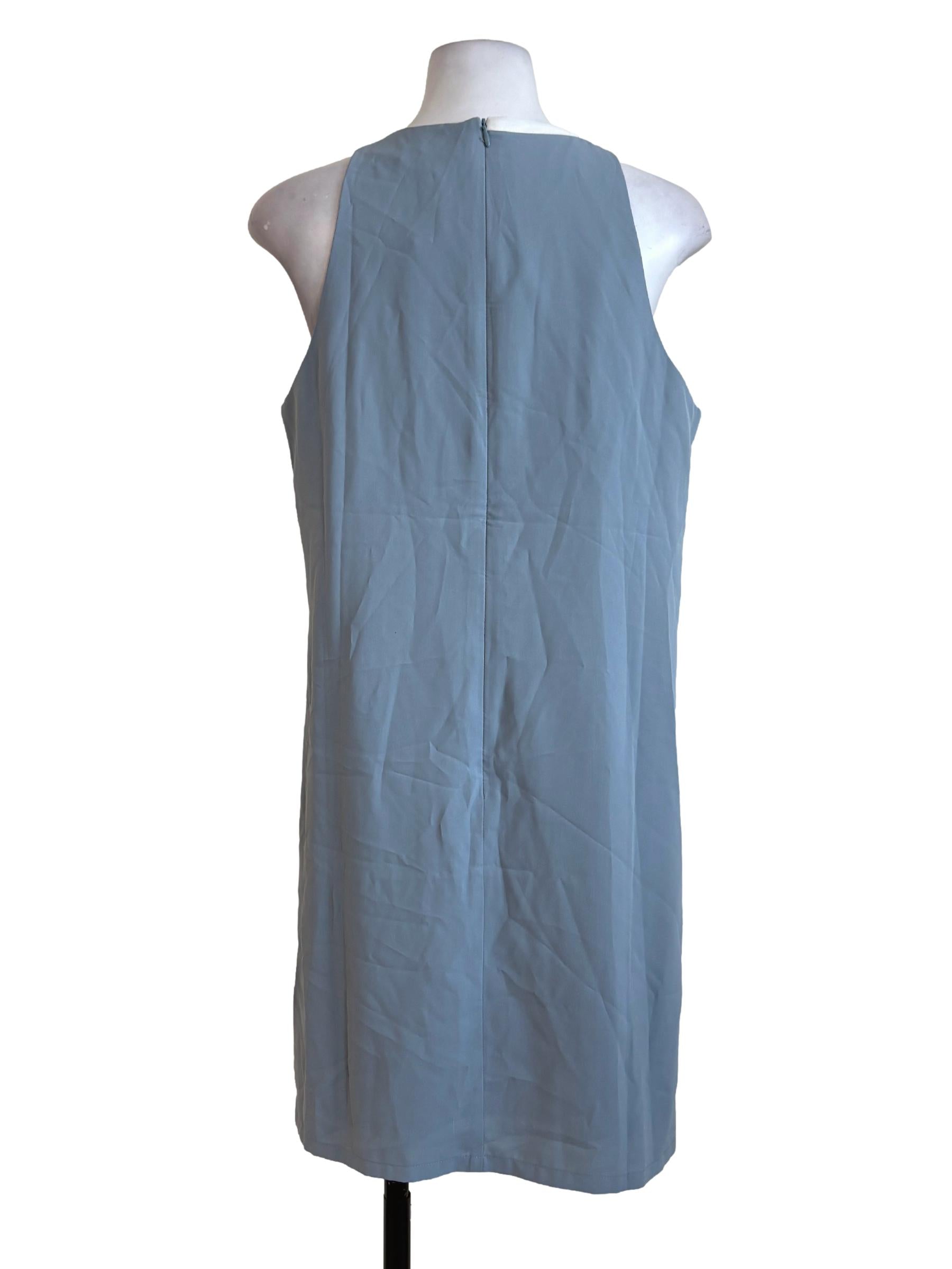 Blue White Line Shift Dress LB