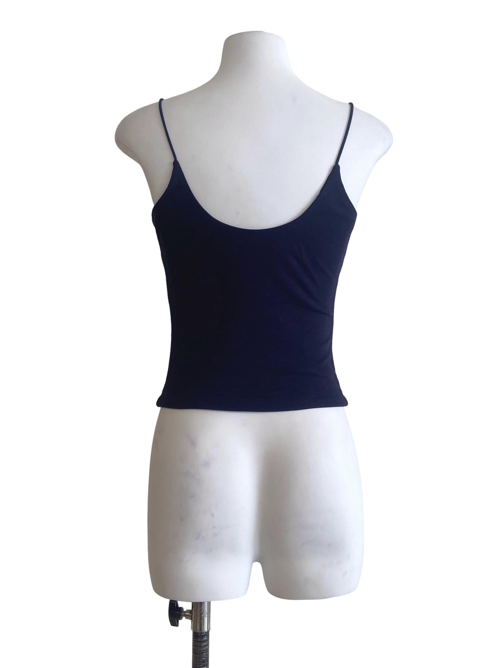 Navy Blue Spaghetti Strap Top