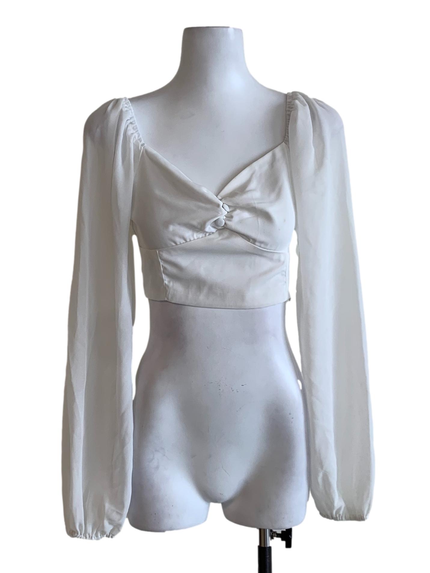 White Plain Blouse