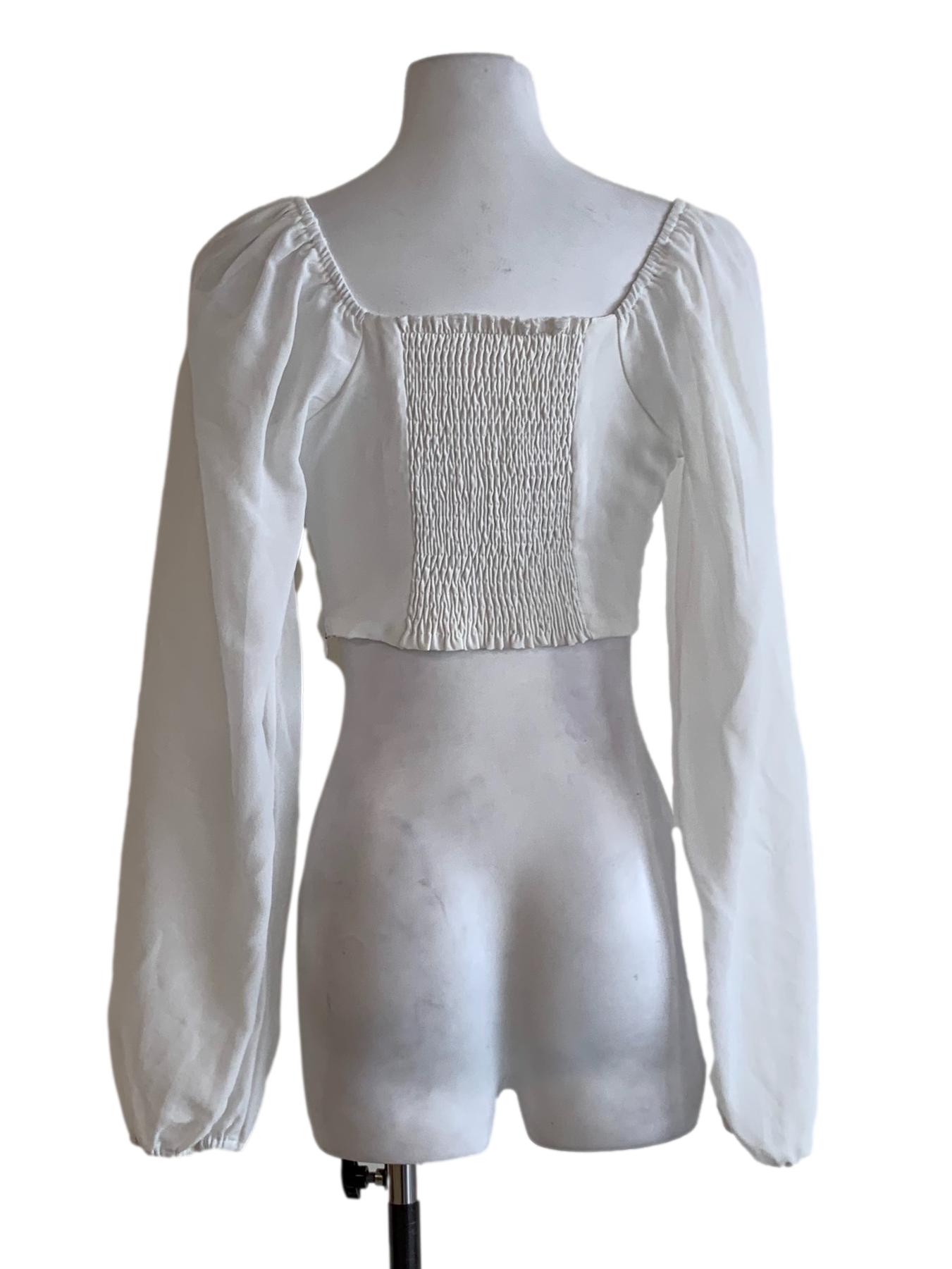 White Plain Blouse