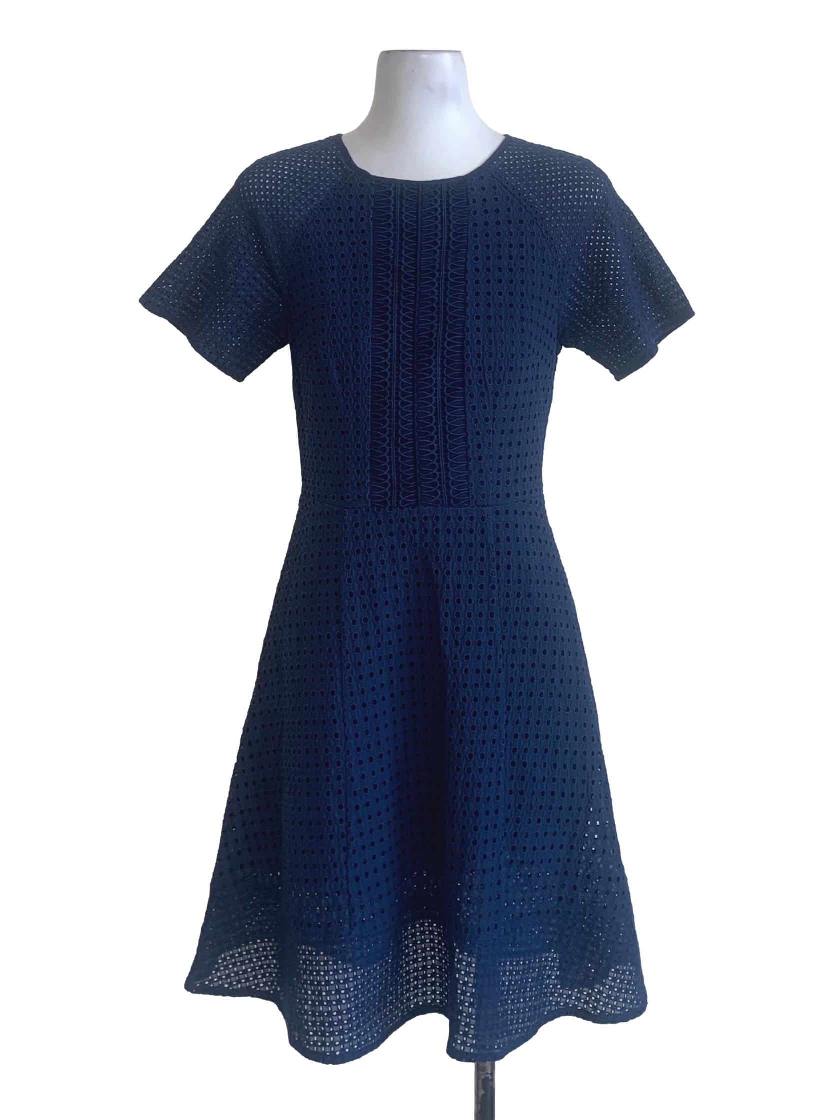 Navy Blue A Line Dress