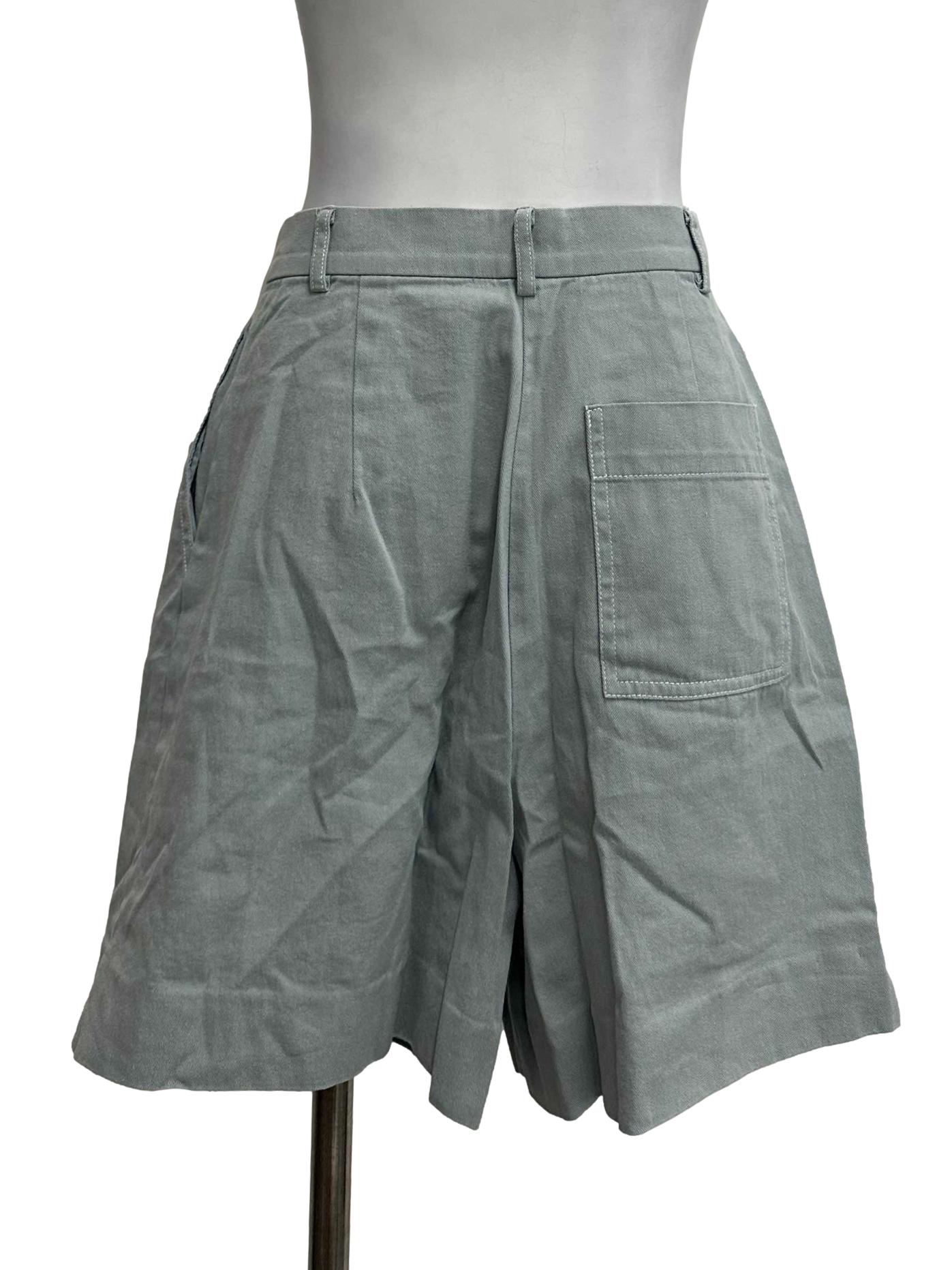 Dusty Blue Buttoned Shorts OSN