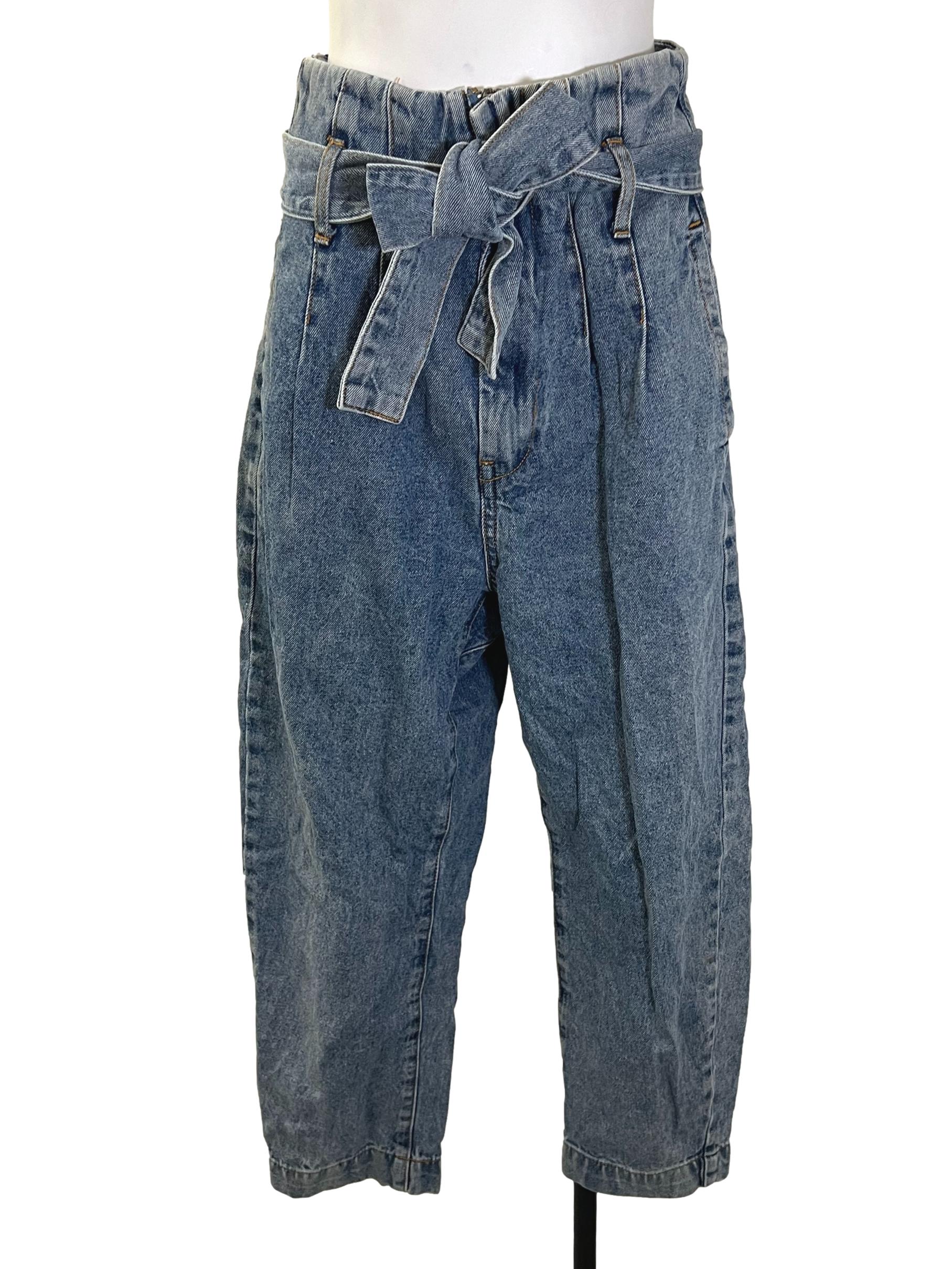 Blue Paperbag Jeans