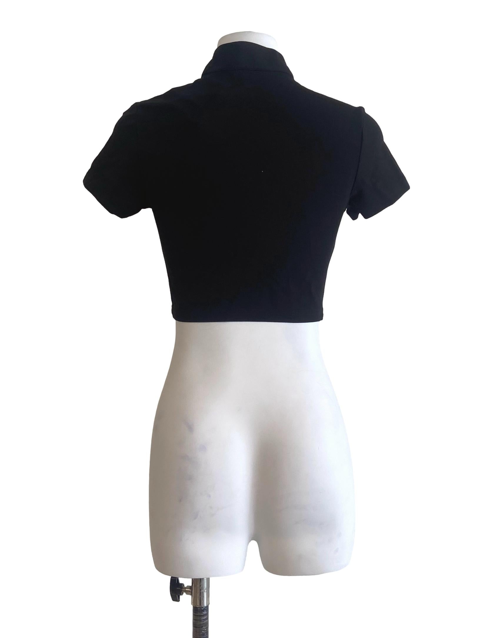 Black Cut-Out Top
