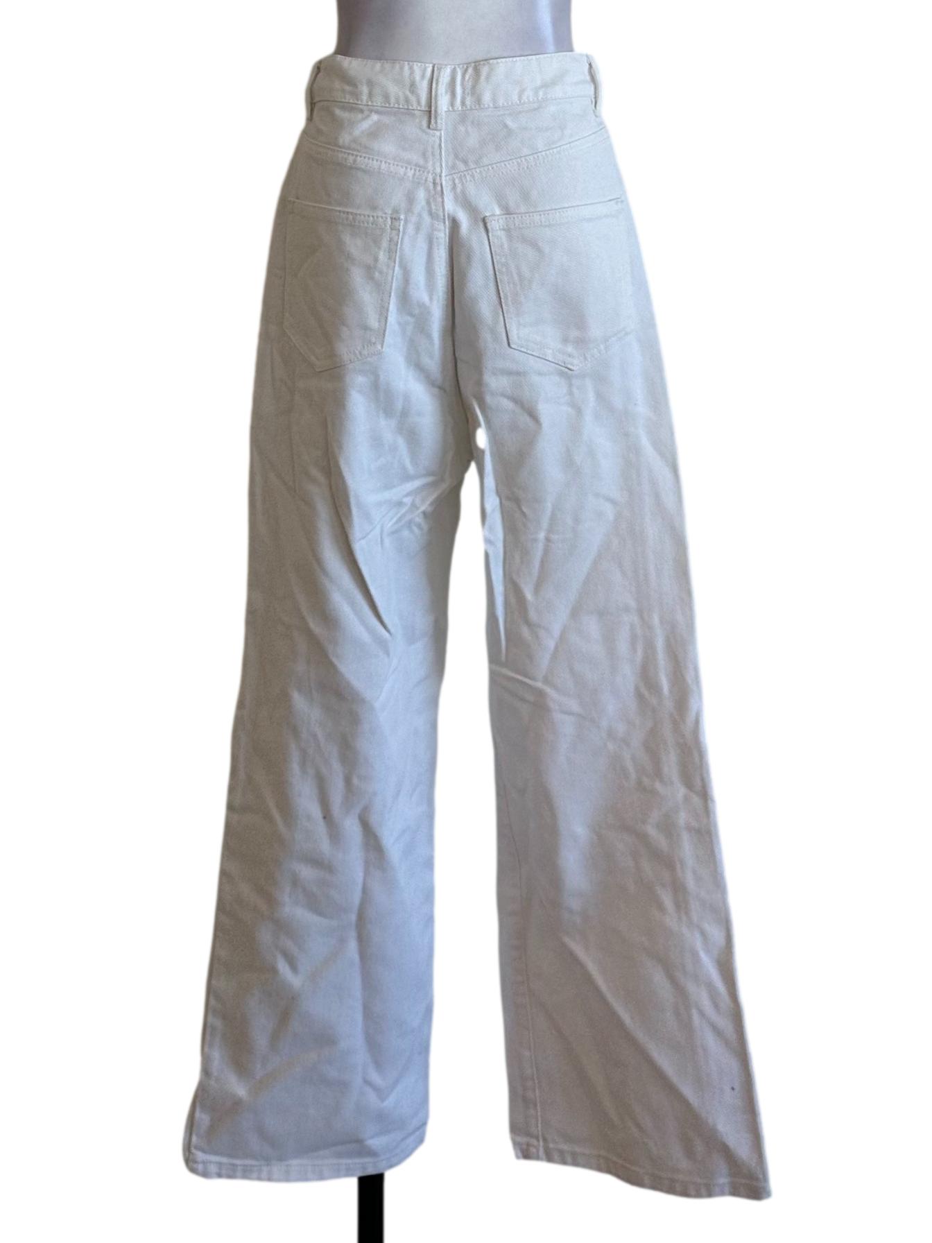 Off White Denim Flare Jeans
