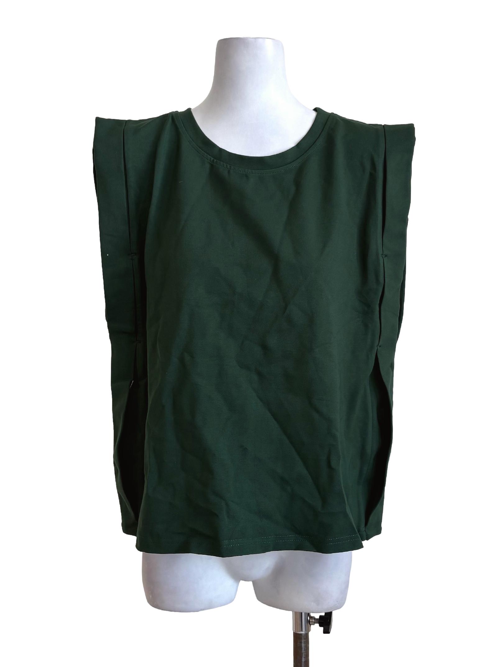 Emerald Green Boxy Sleeveless Top
