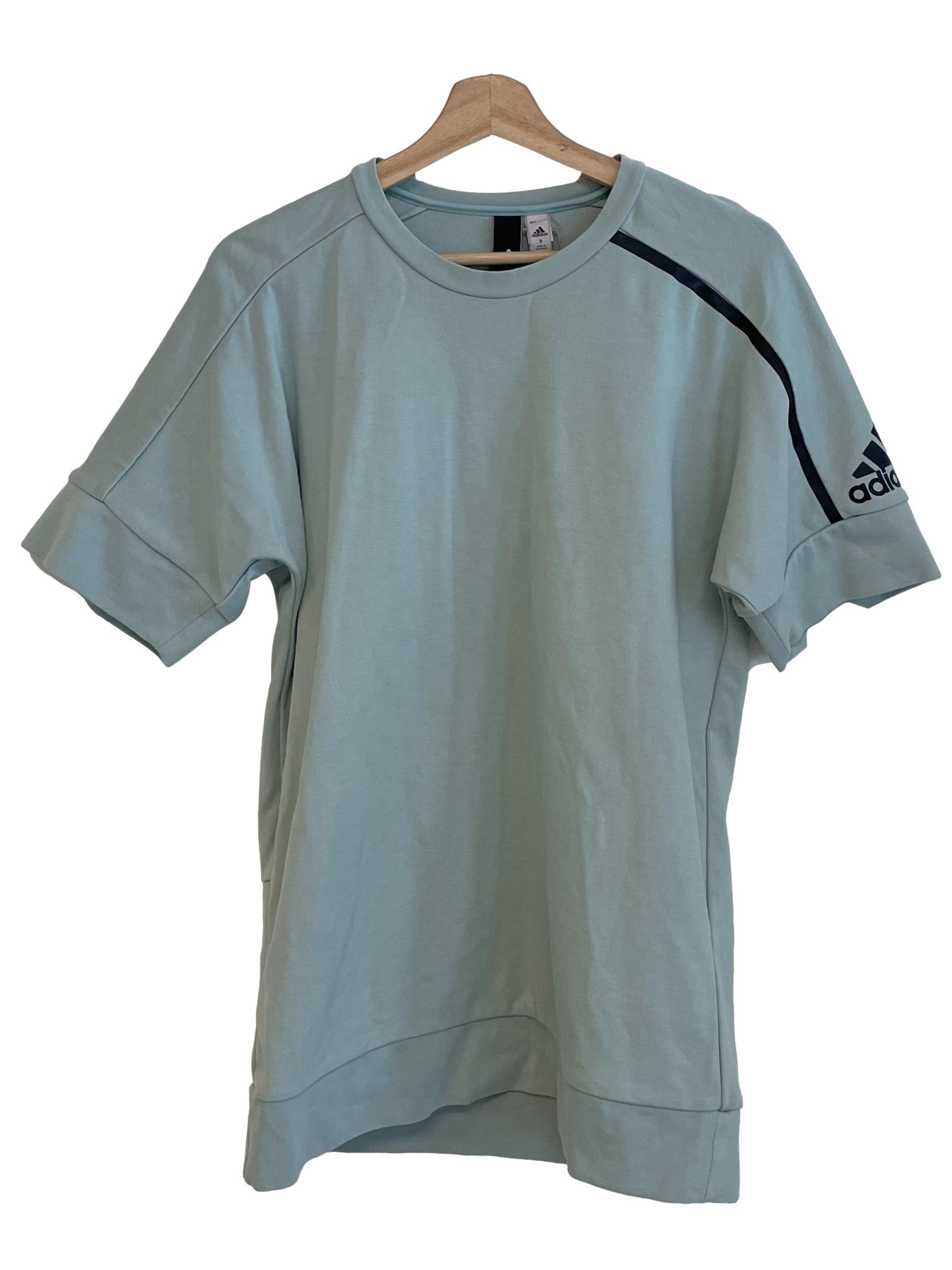 Dull Pistachio Drop Shoulder Tee