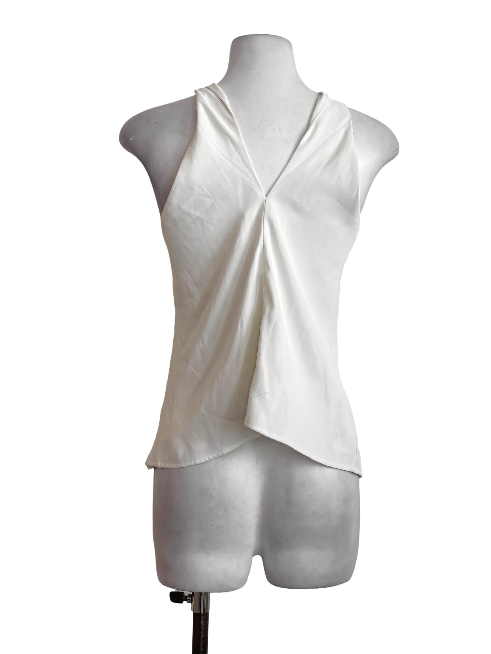 White Cross Halter Top LB