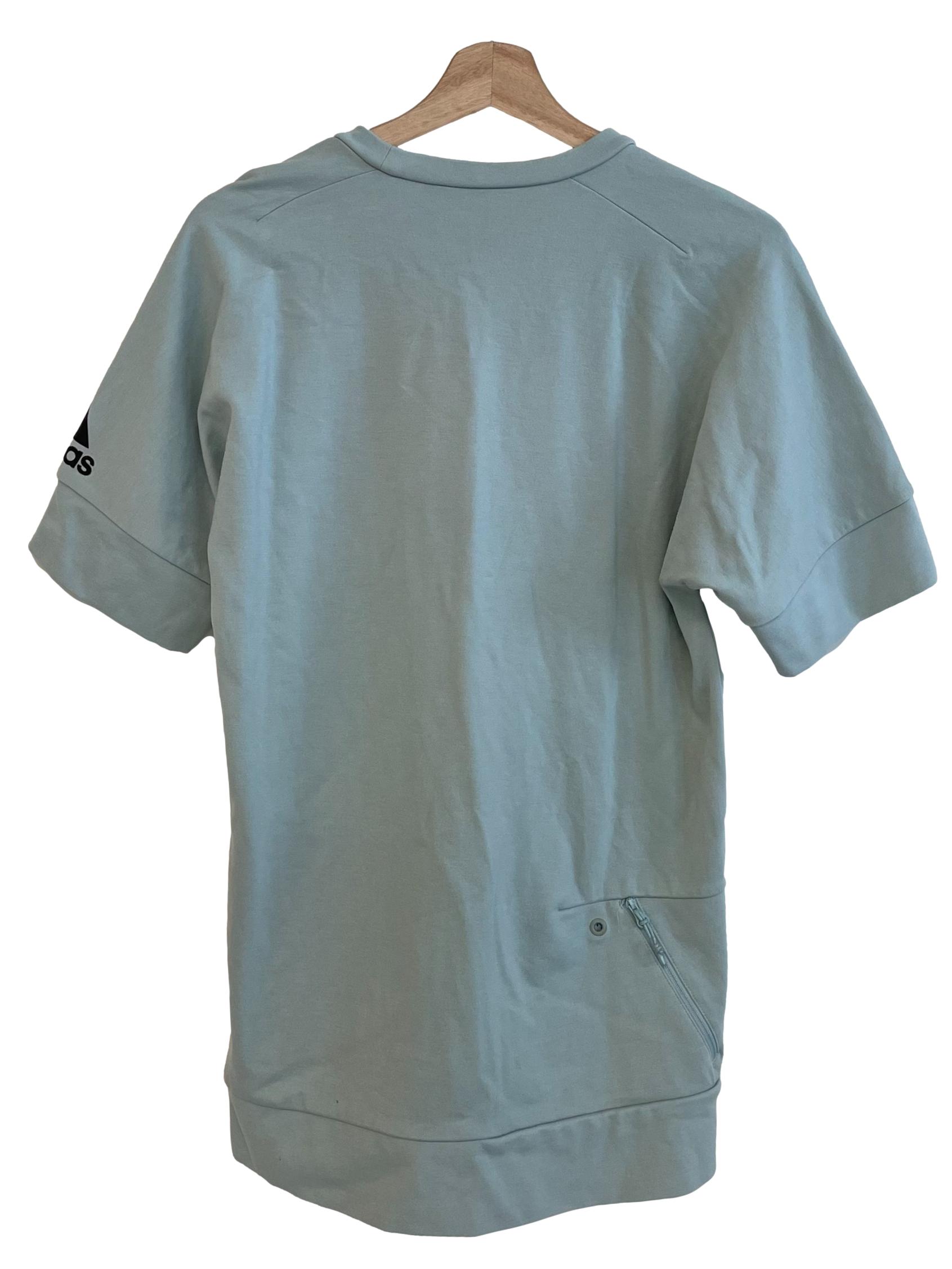Dull Pistachio Drop Shoulder Tee