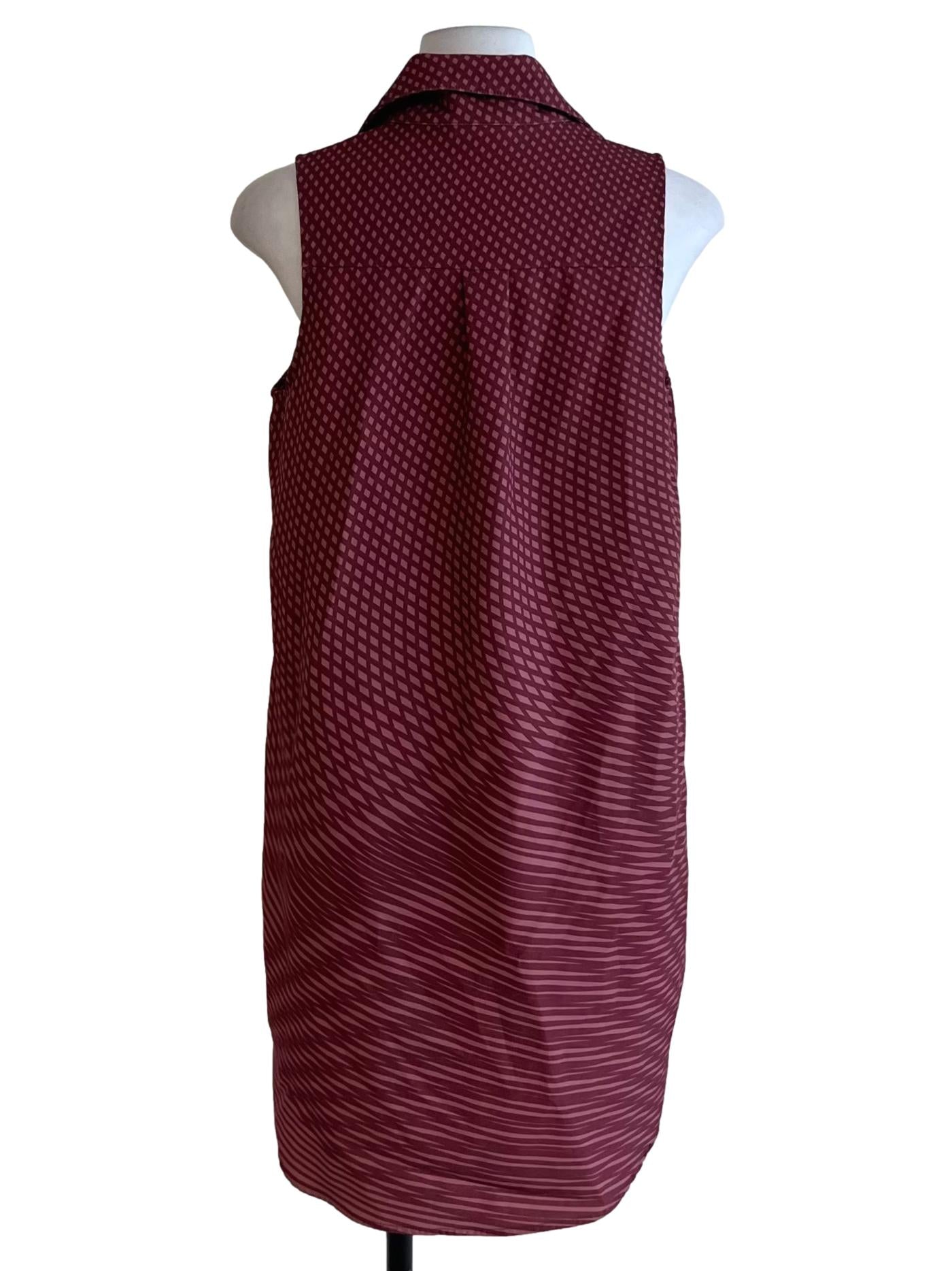 Jam Purple Wing Collar Shift Dress