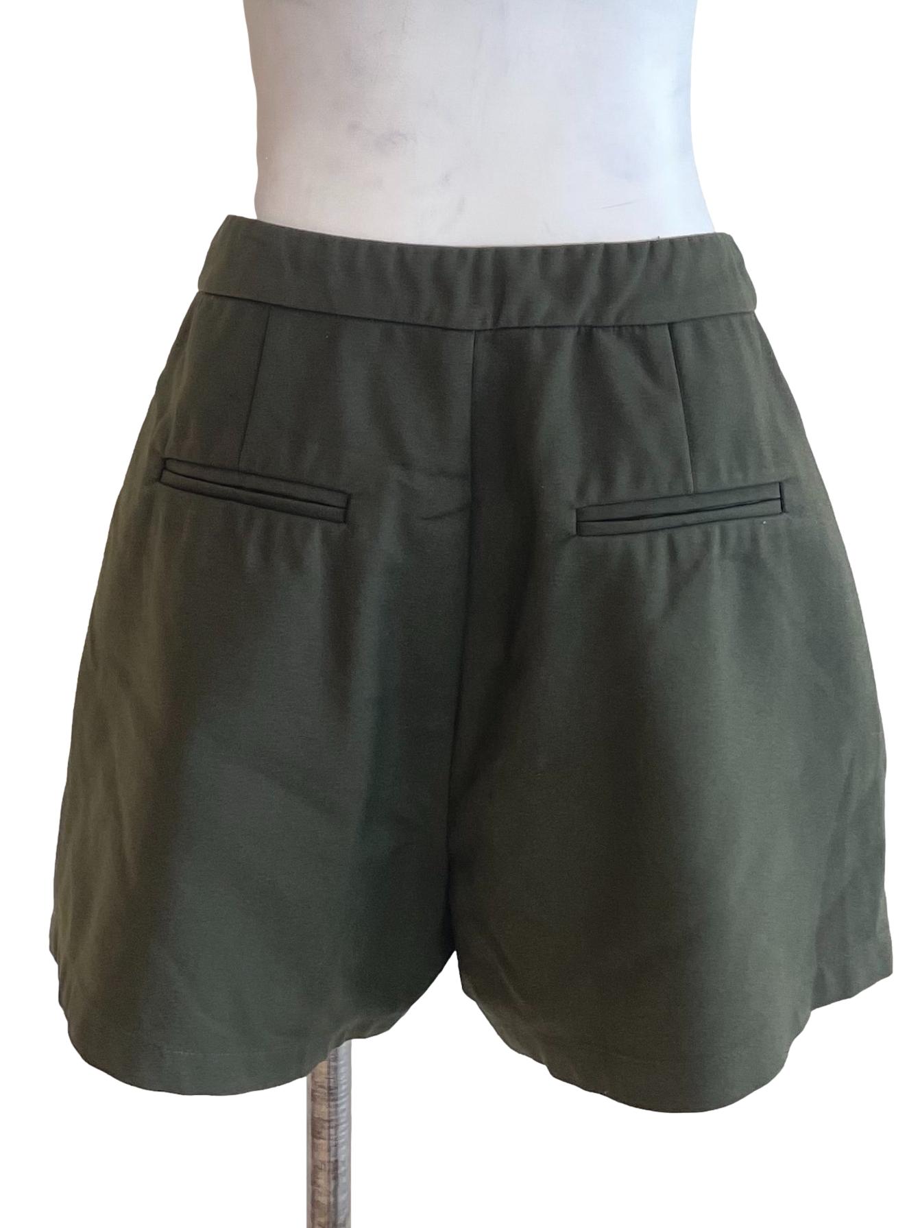 Crocodile Green Basic Shorts