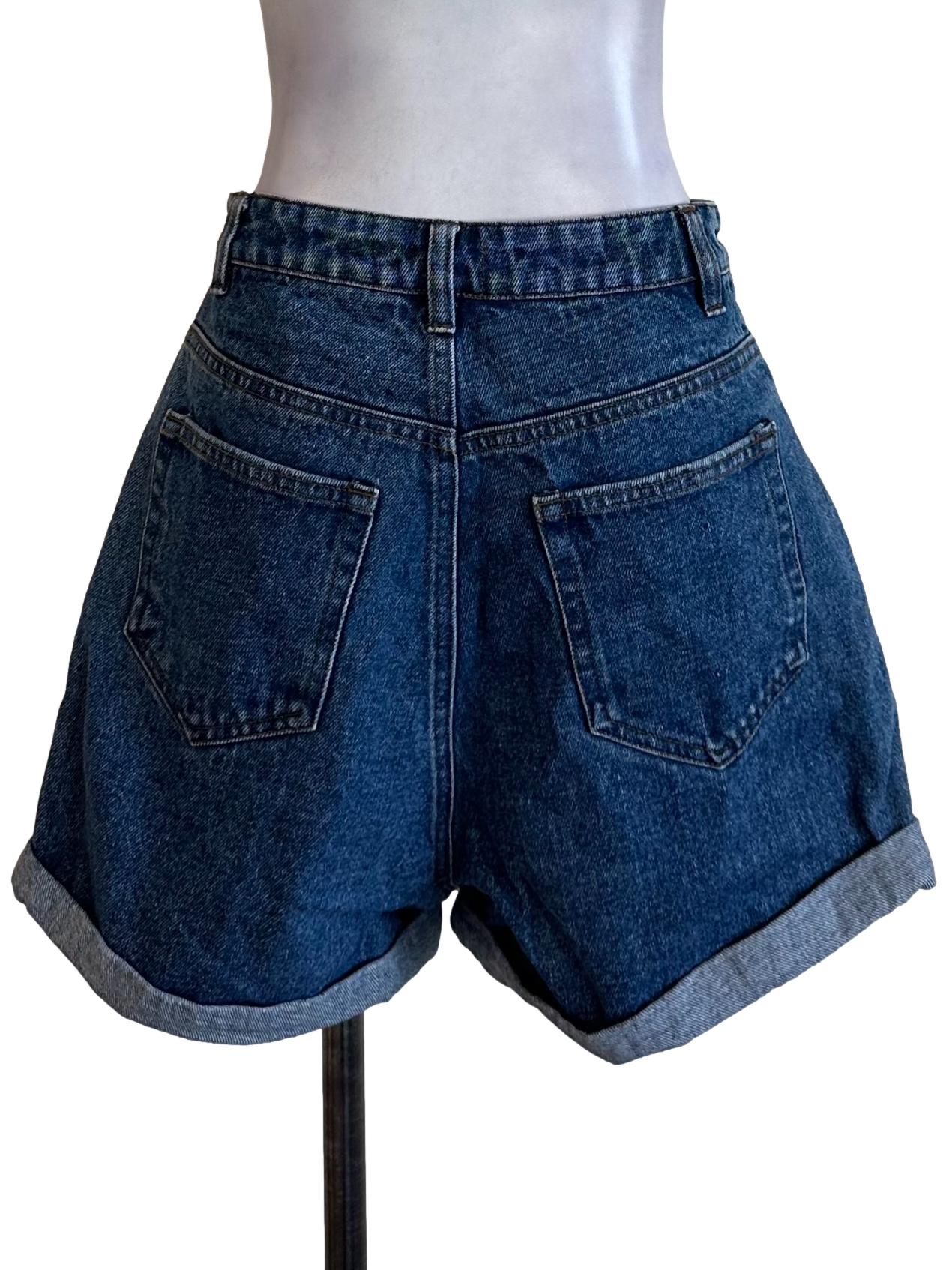 Indigo Blue Denim Shorts