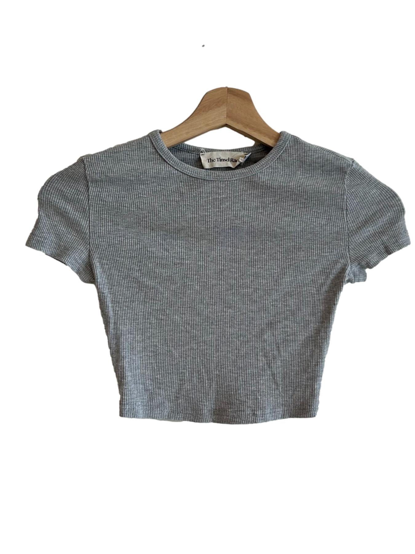 Grey Fitted Top
