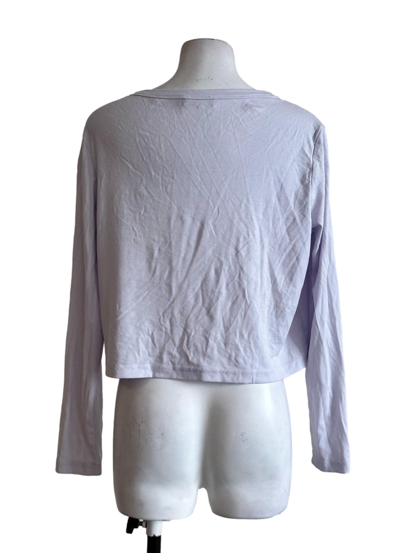 Linen White Button Cardigan