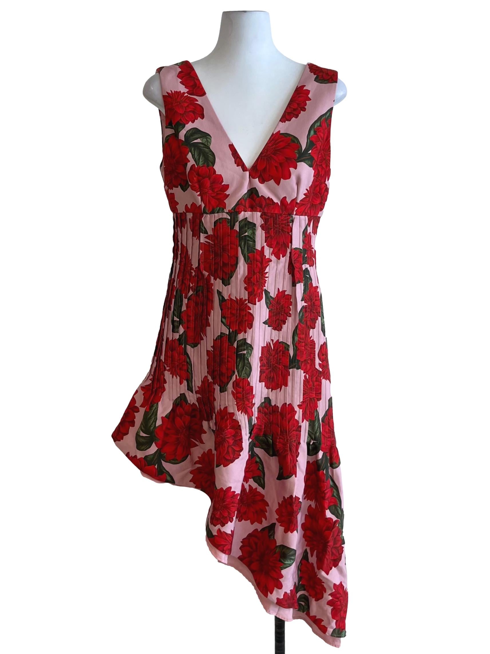 Rose Pink Floral Babydoll Dress