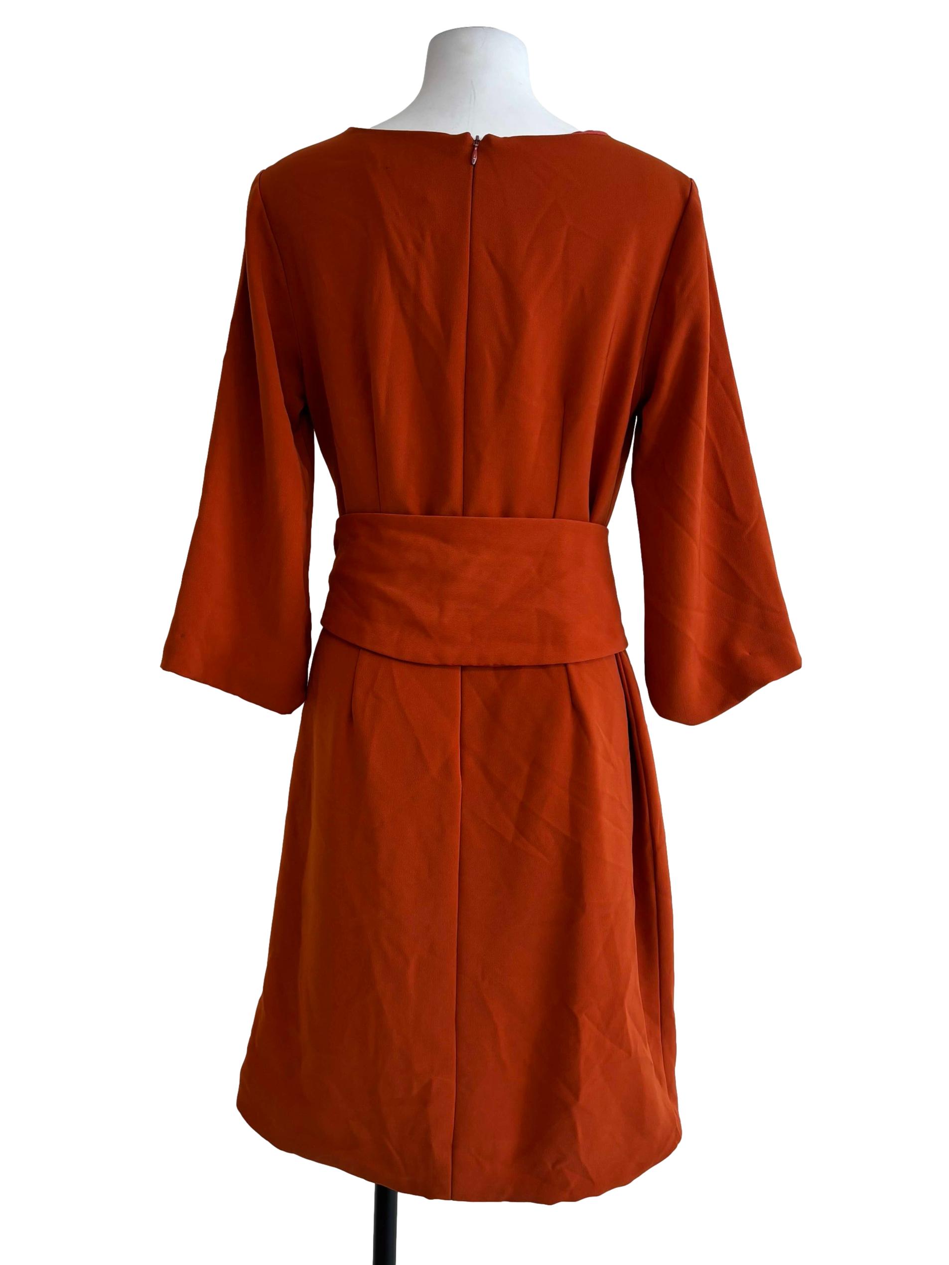 Marmalade Orange Slit Sleeve Dress