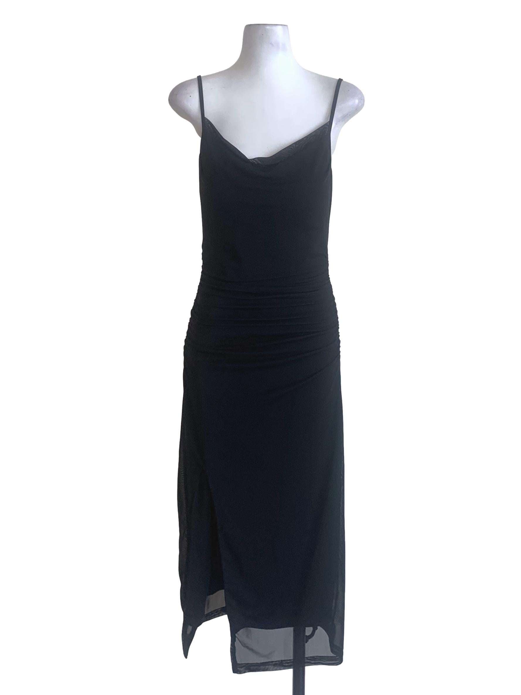 Black V Neck Dress