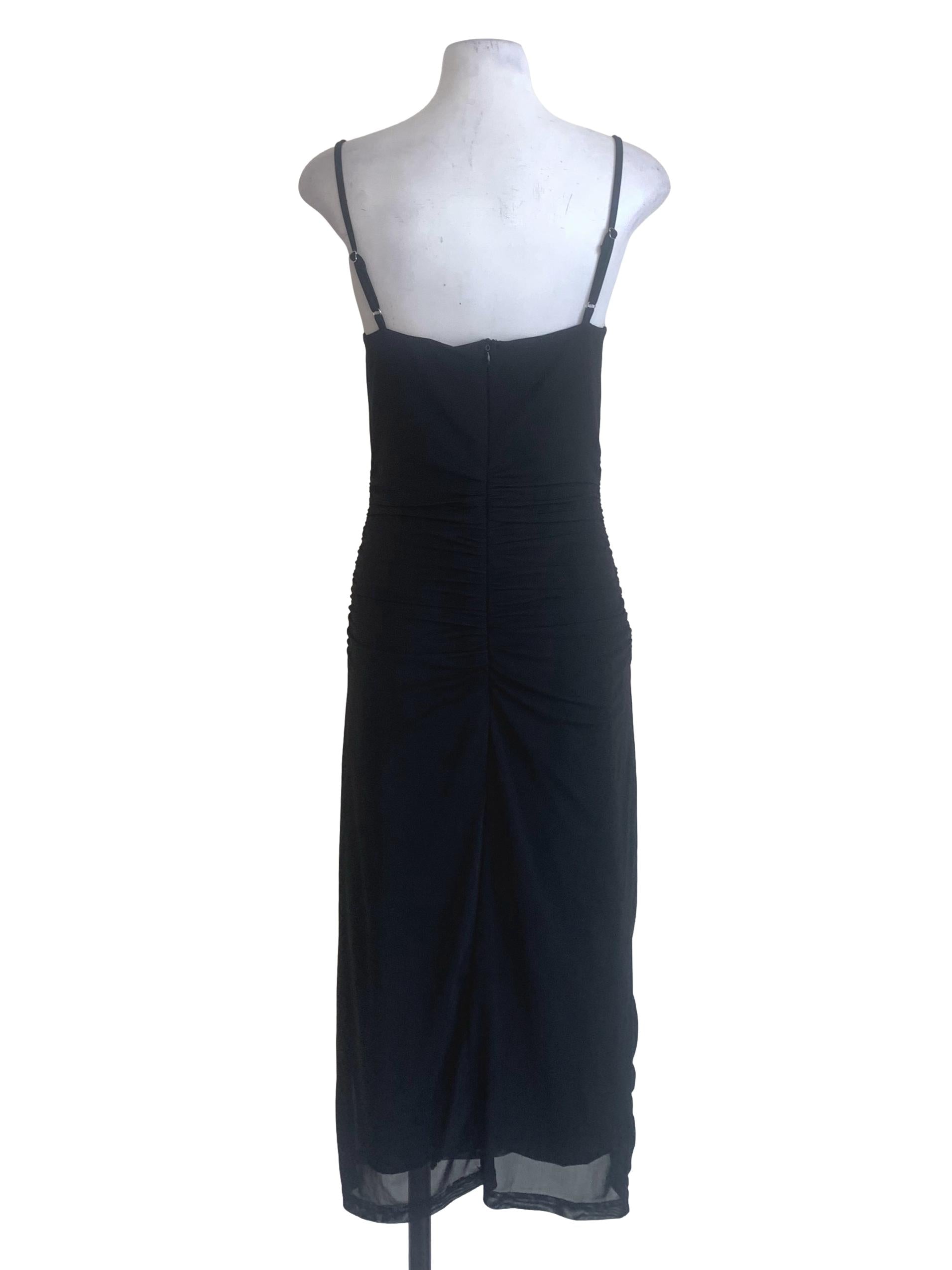 Black V Neck Dress