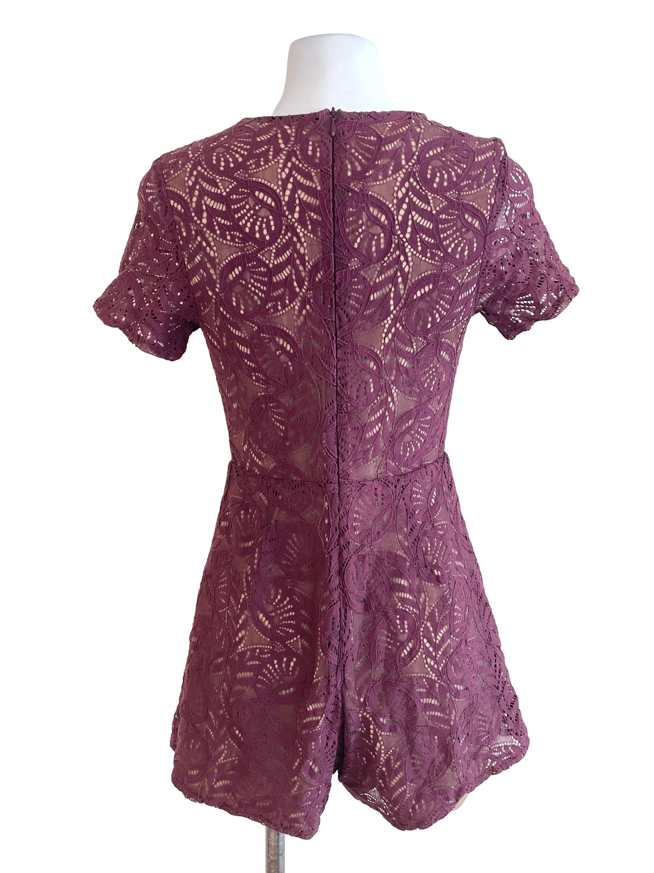 Berry Lace Romper