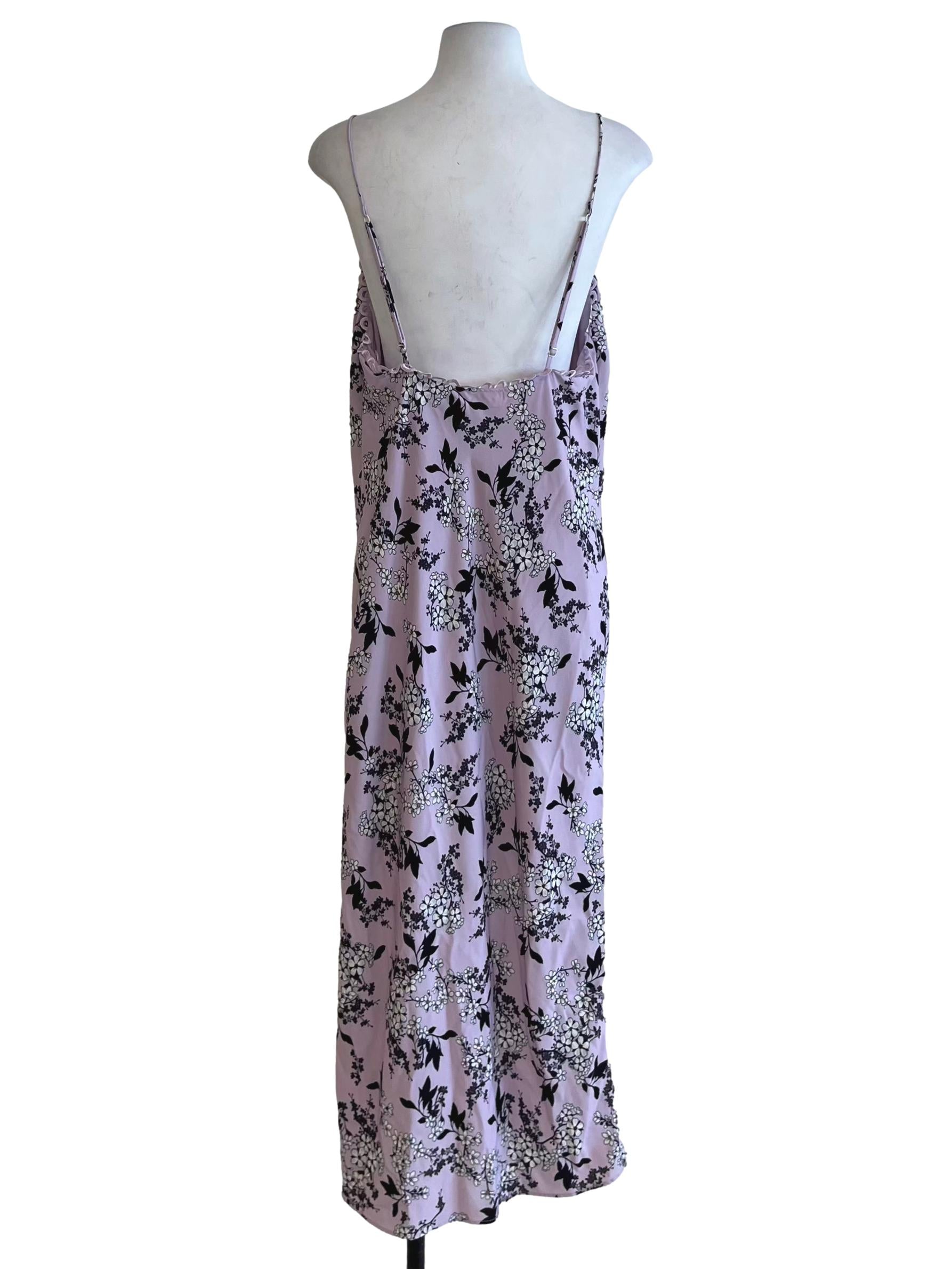 Lilac Purple Floral Sheath Dress