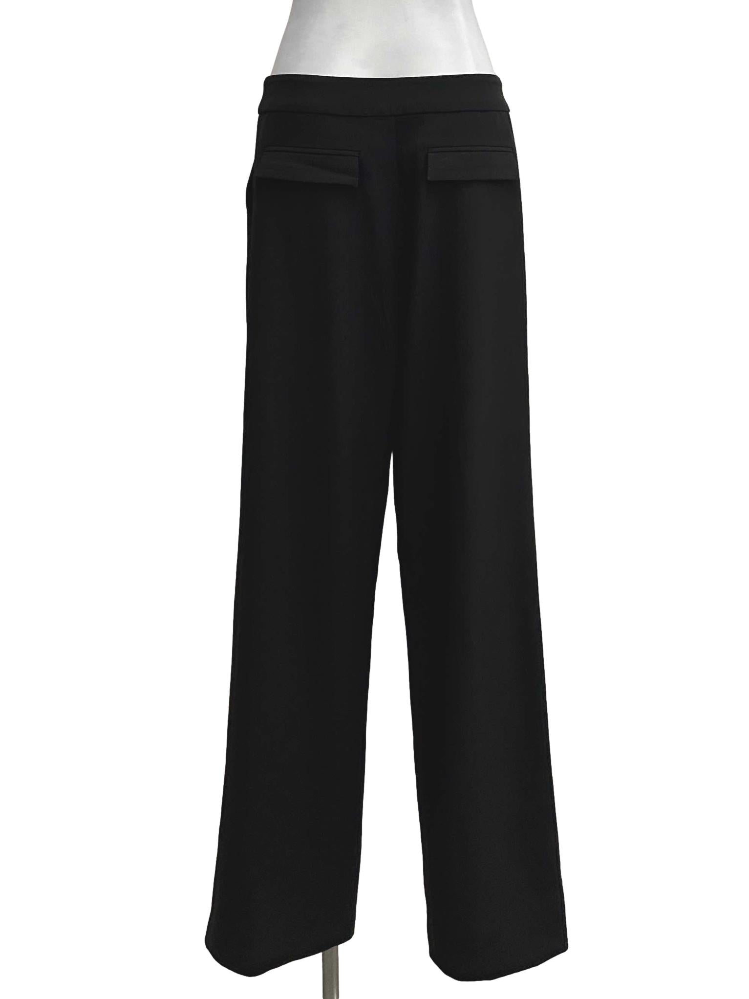 Black Long Straight Leg Pants