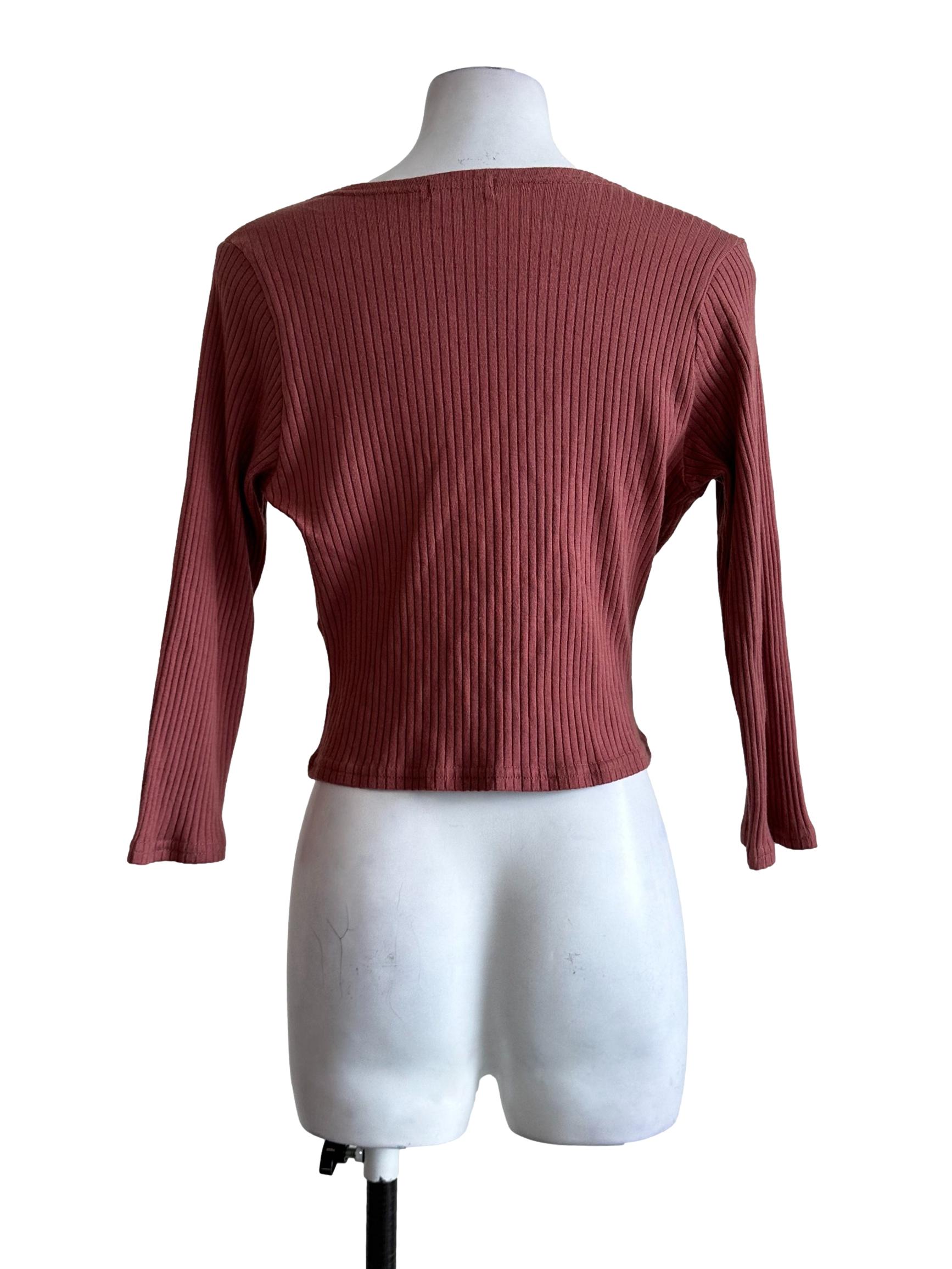 Strawberry Pink Pleated V Neckline Top