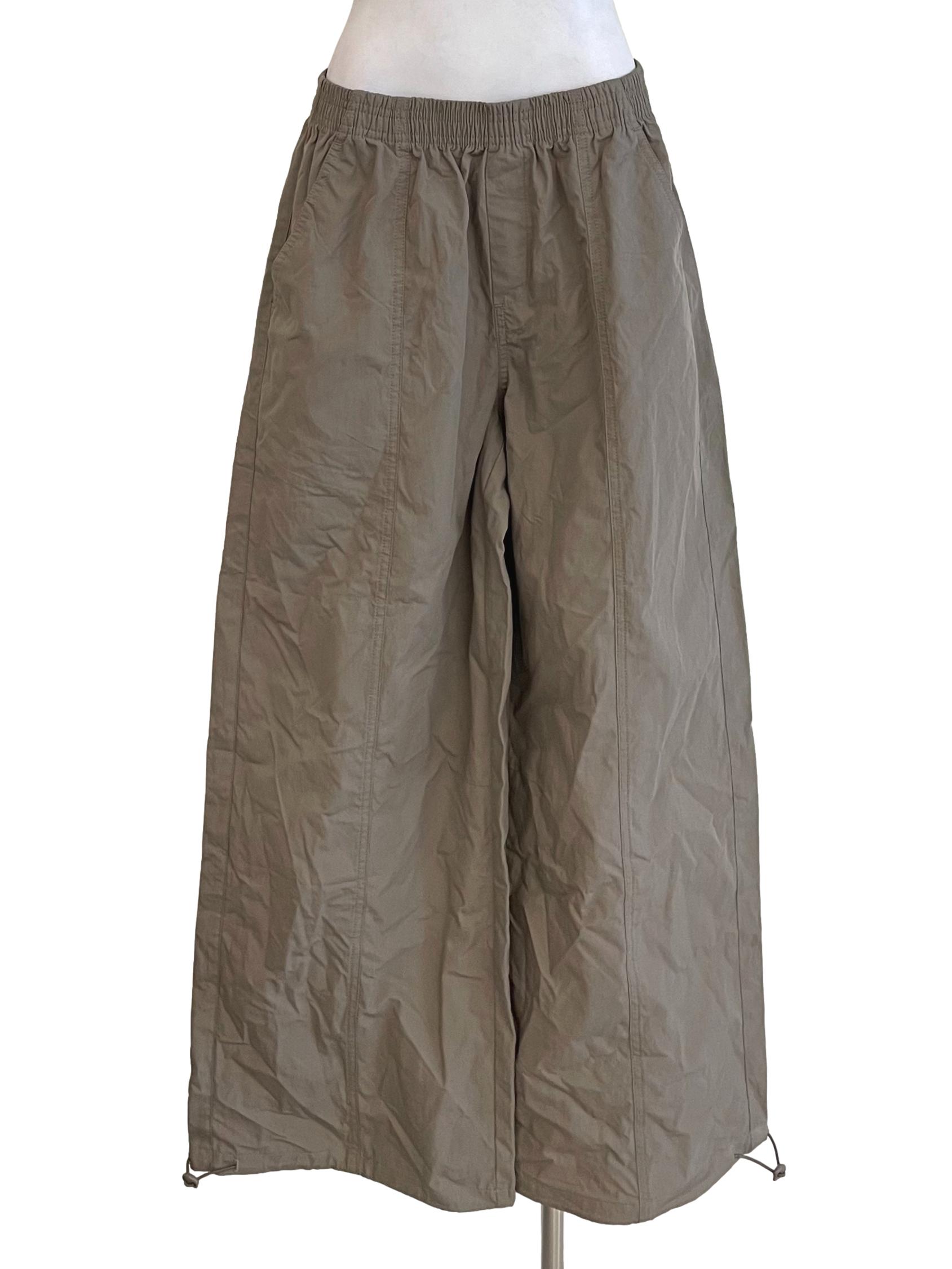 Dark Hazel Wide Leg Cargo Pants