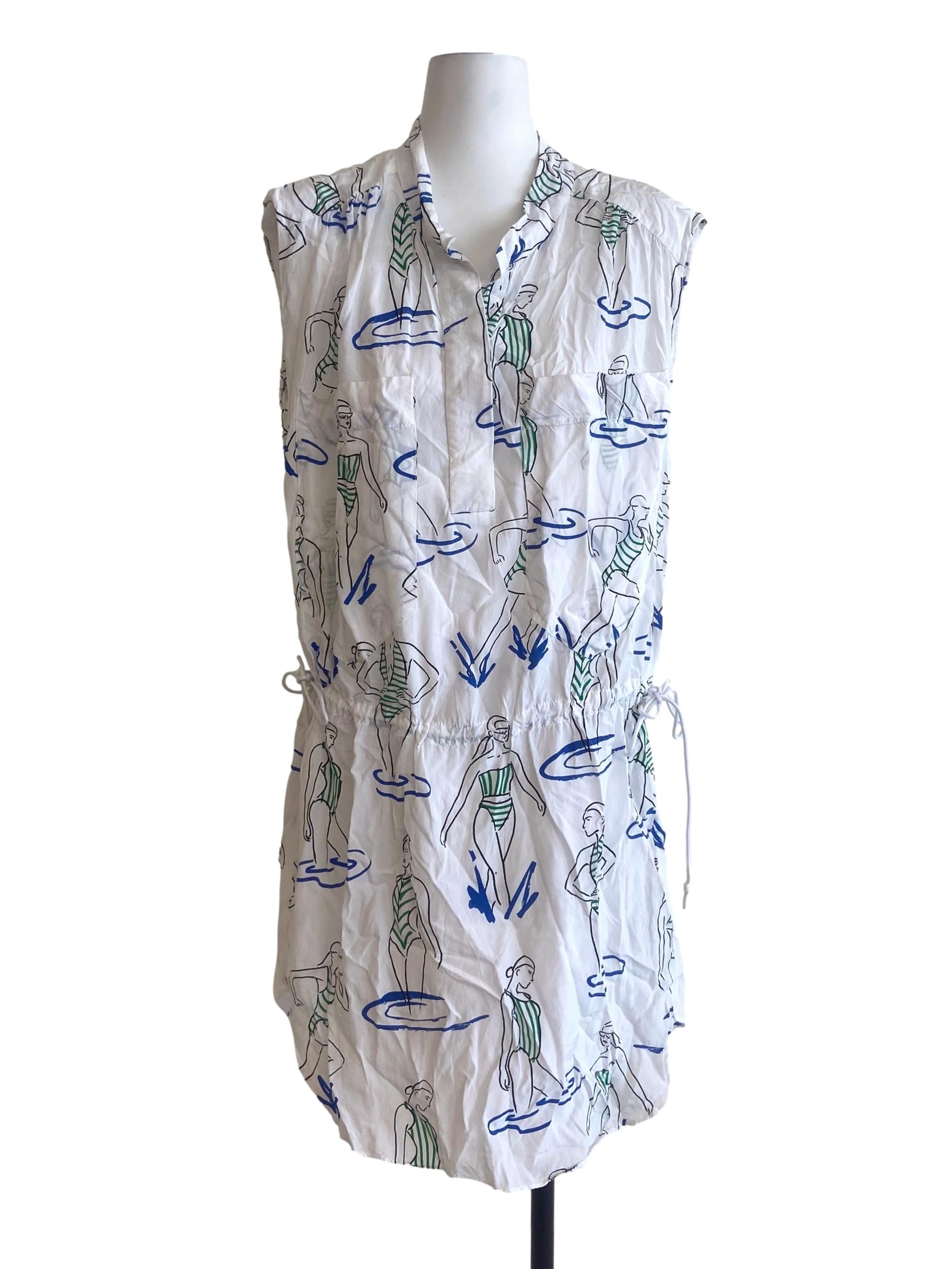 White Pegged Shift Dress
