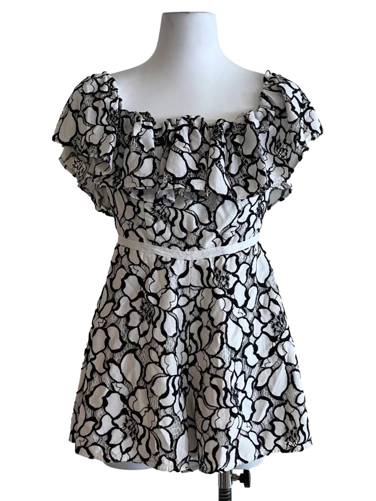 White Birdseye Romper