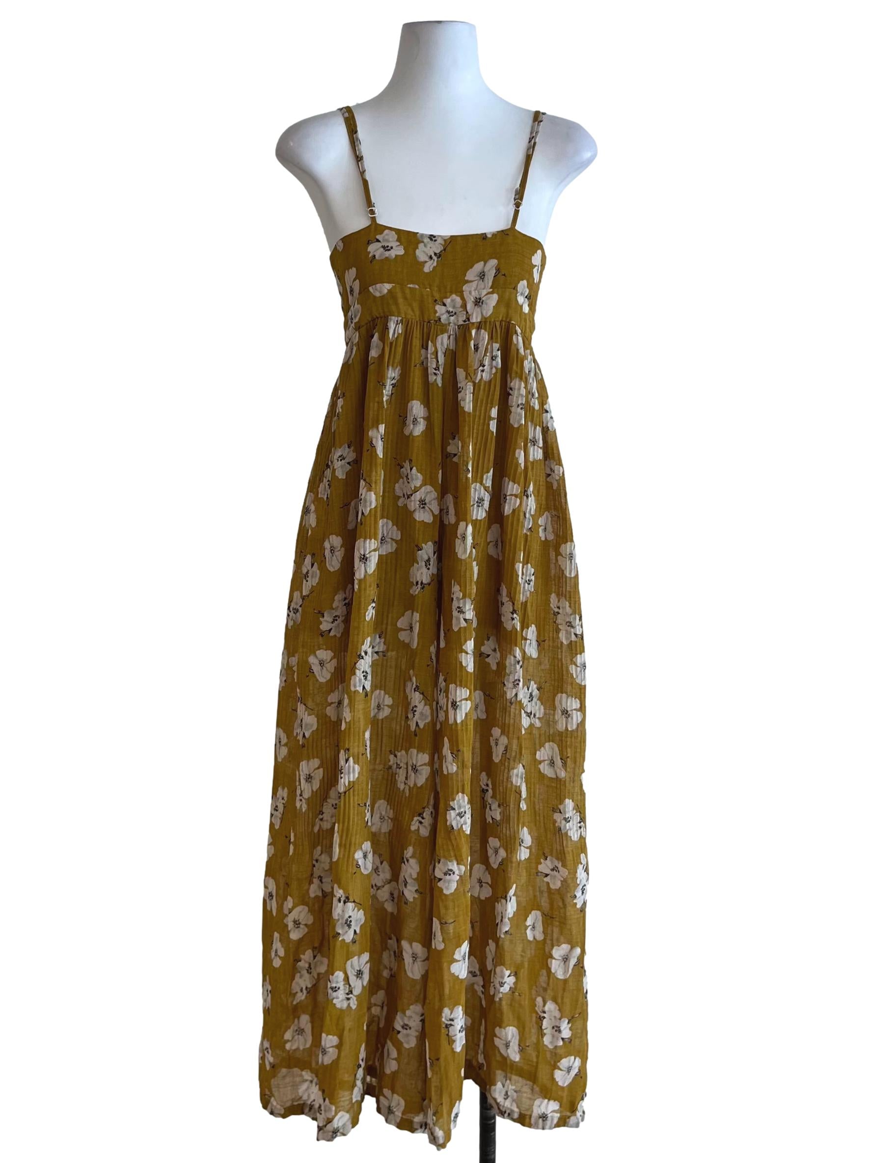 Mustard Yellow Floral Jumpsuit