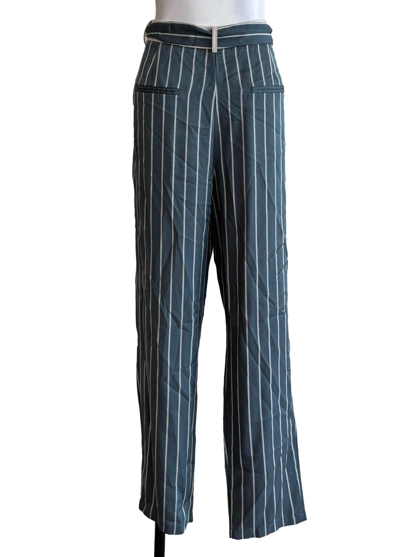 Ocean Blue Striped Pants