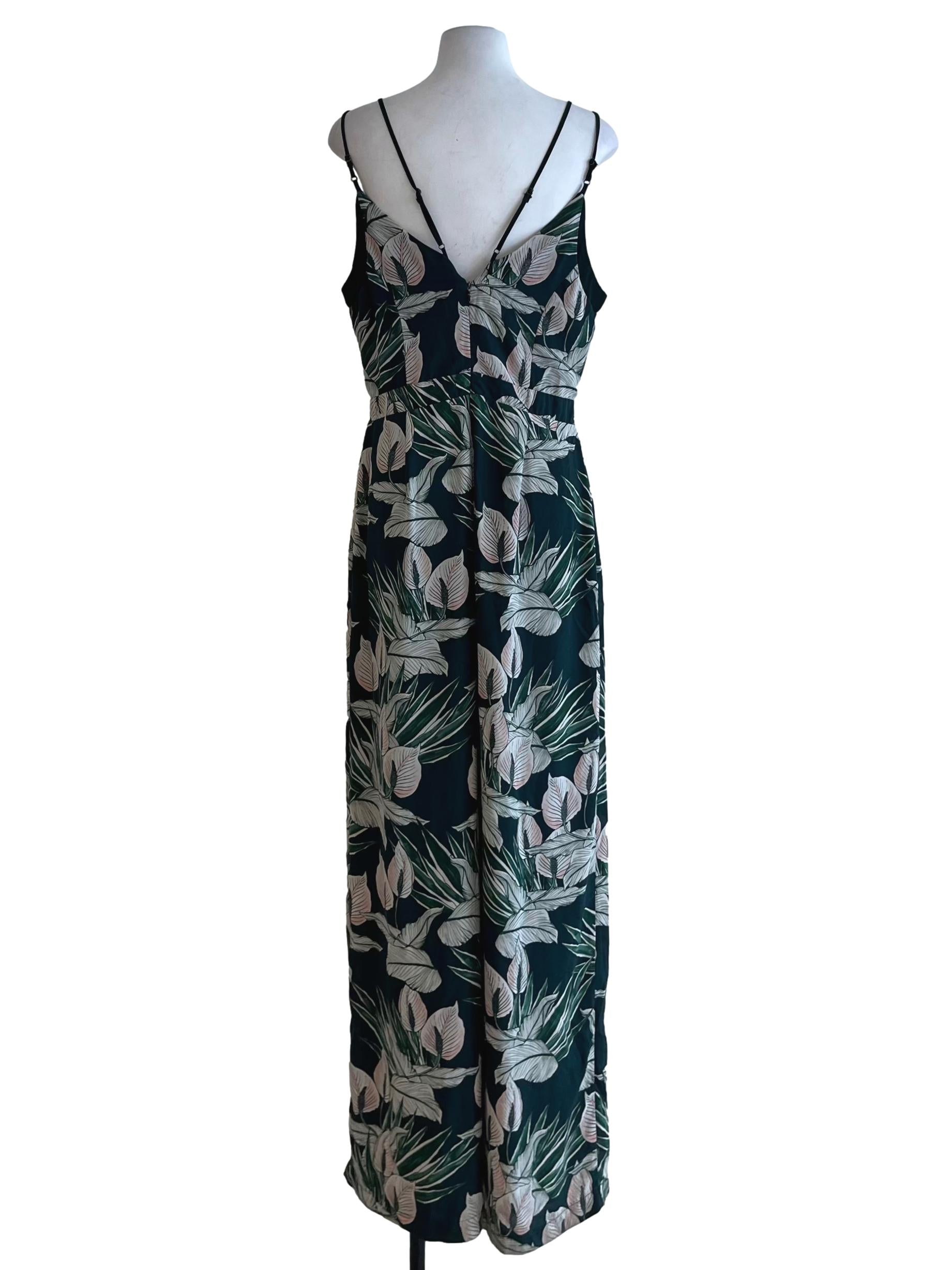 Basil Green Floral Jumpsuit