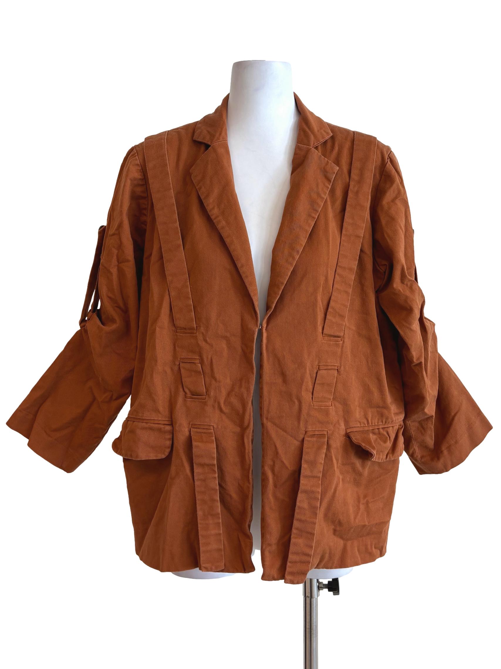 Rust Brown Cargo Outerwear