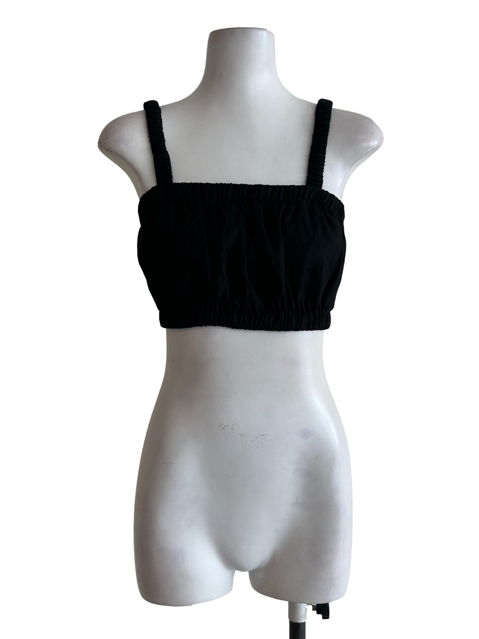 Black Tupe Straps Top