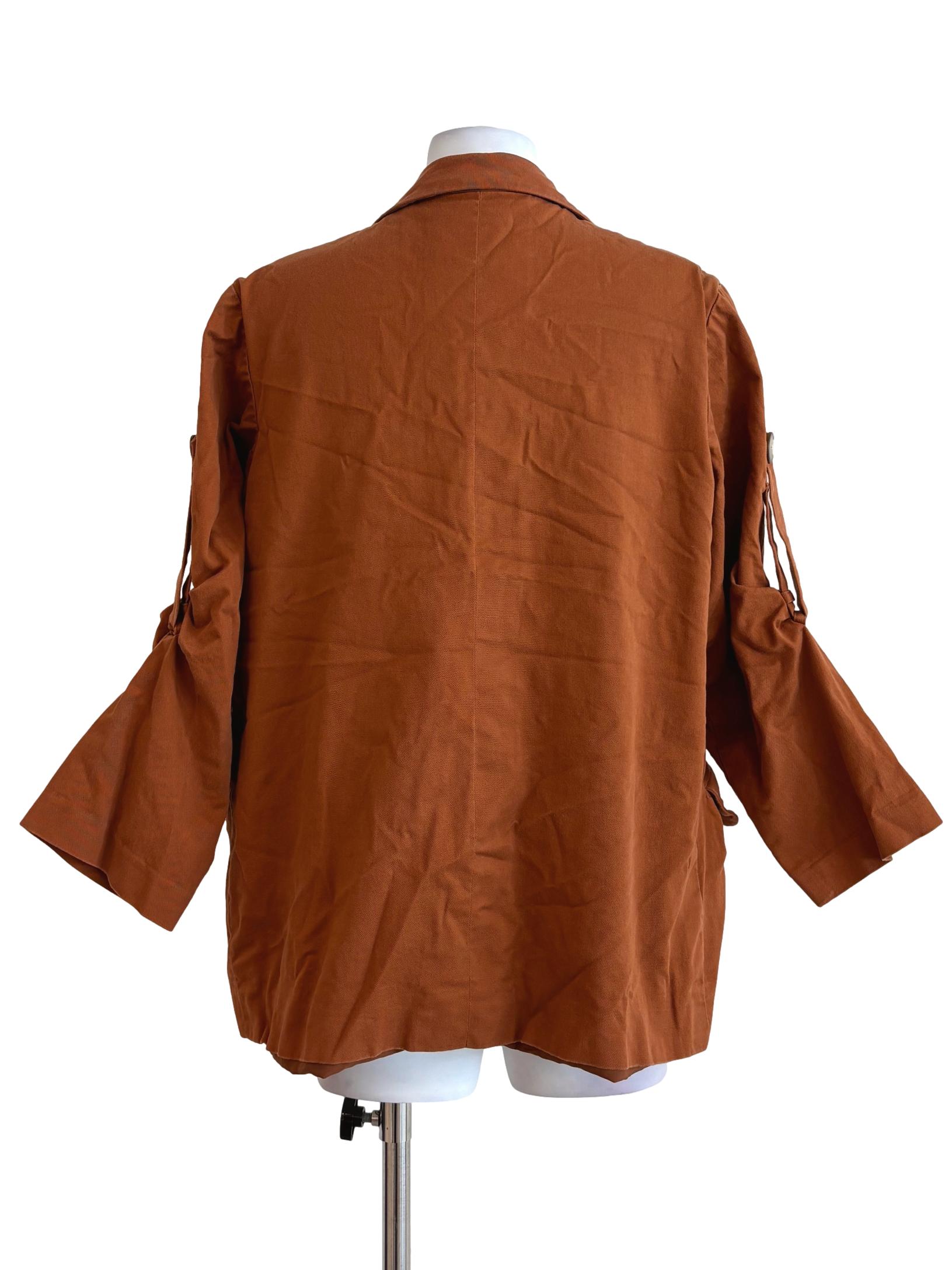 Rust Brown Cargo Outerwear