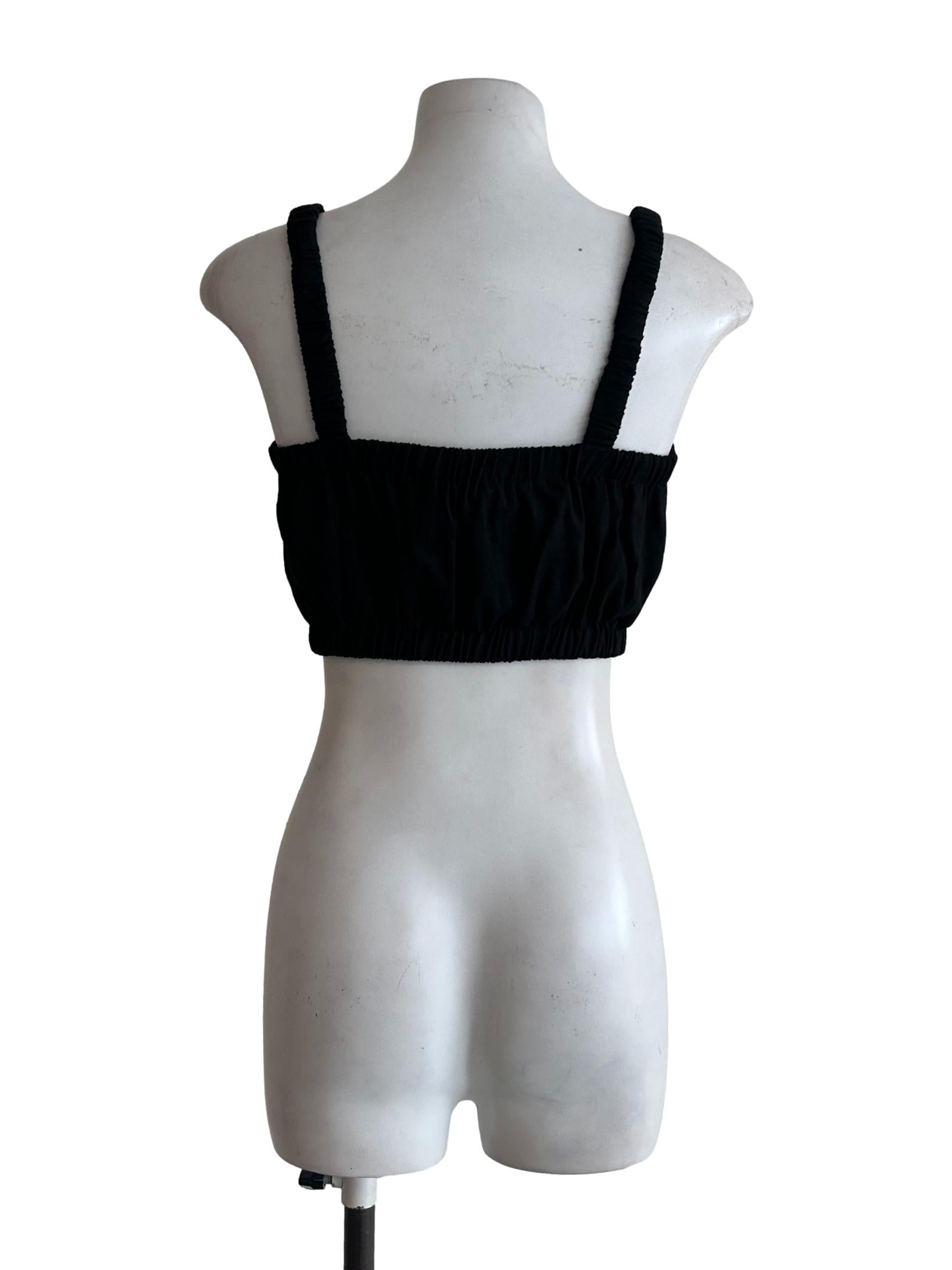 Black Tupe Straps Top