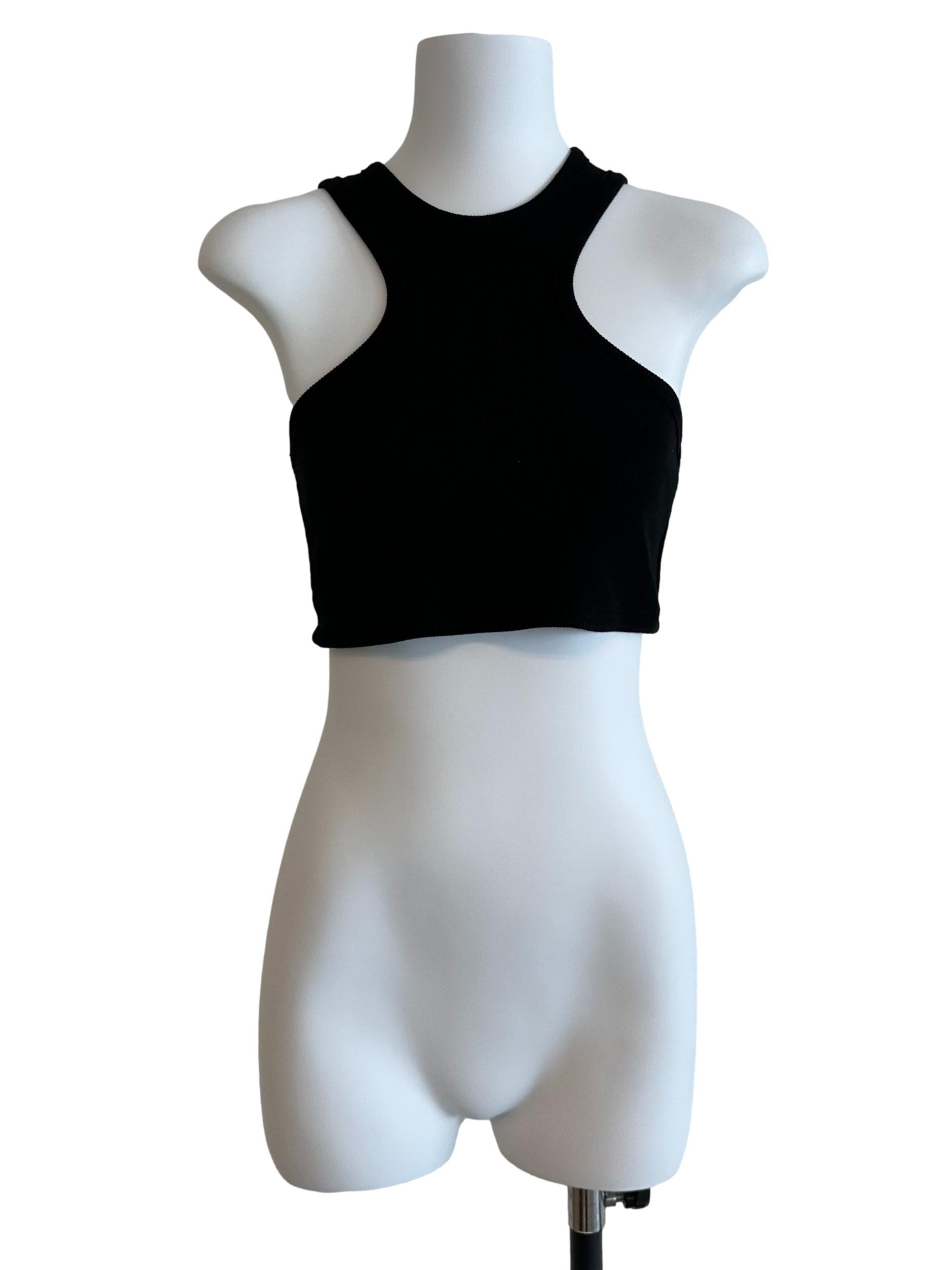 Onyx Black Knit Tank Top