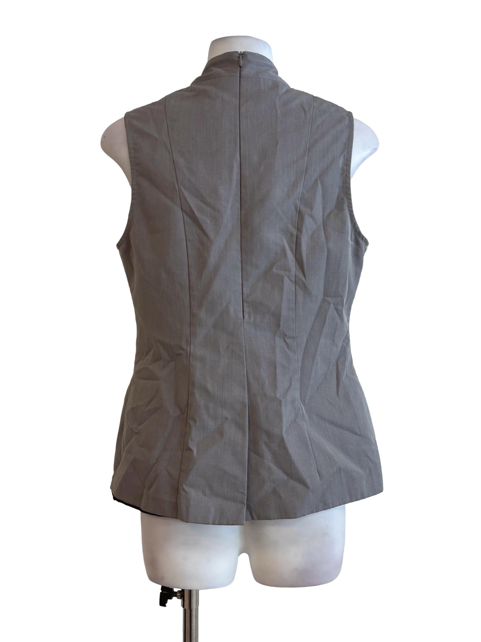 Storm Grey Sleeveless Layered Top