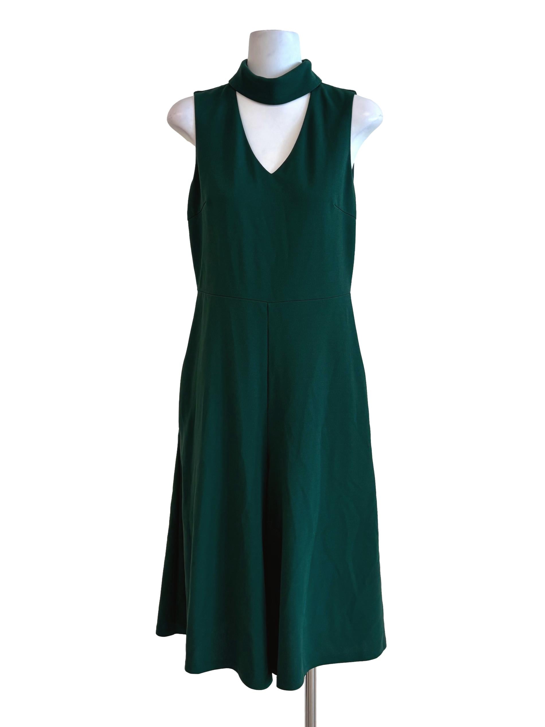 Emerald Green Sleeveless Plain Romper