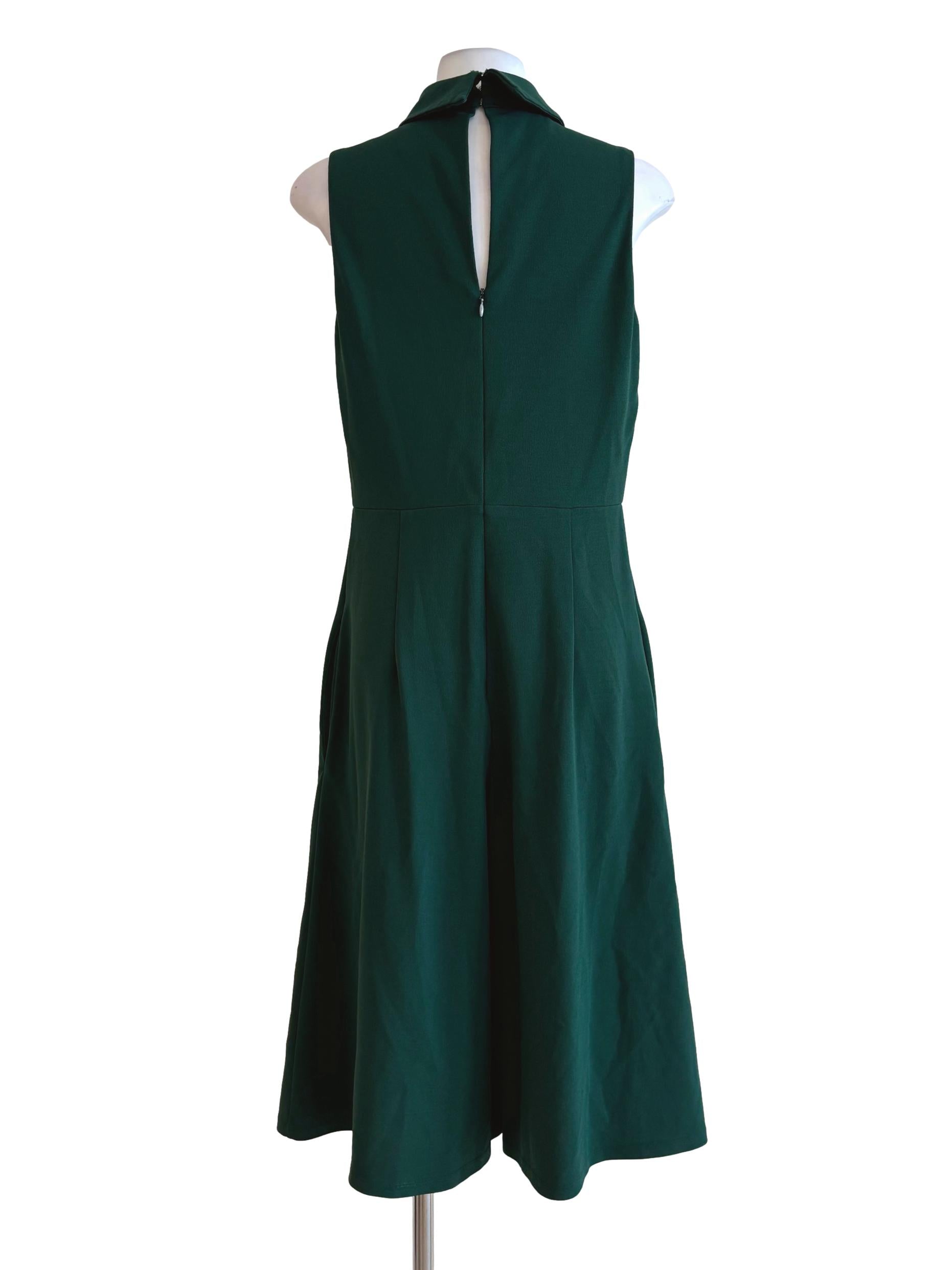 Emerald Green Sleeveless Plain Romper