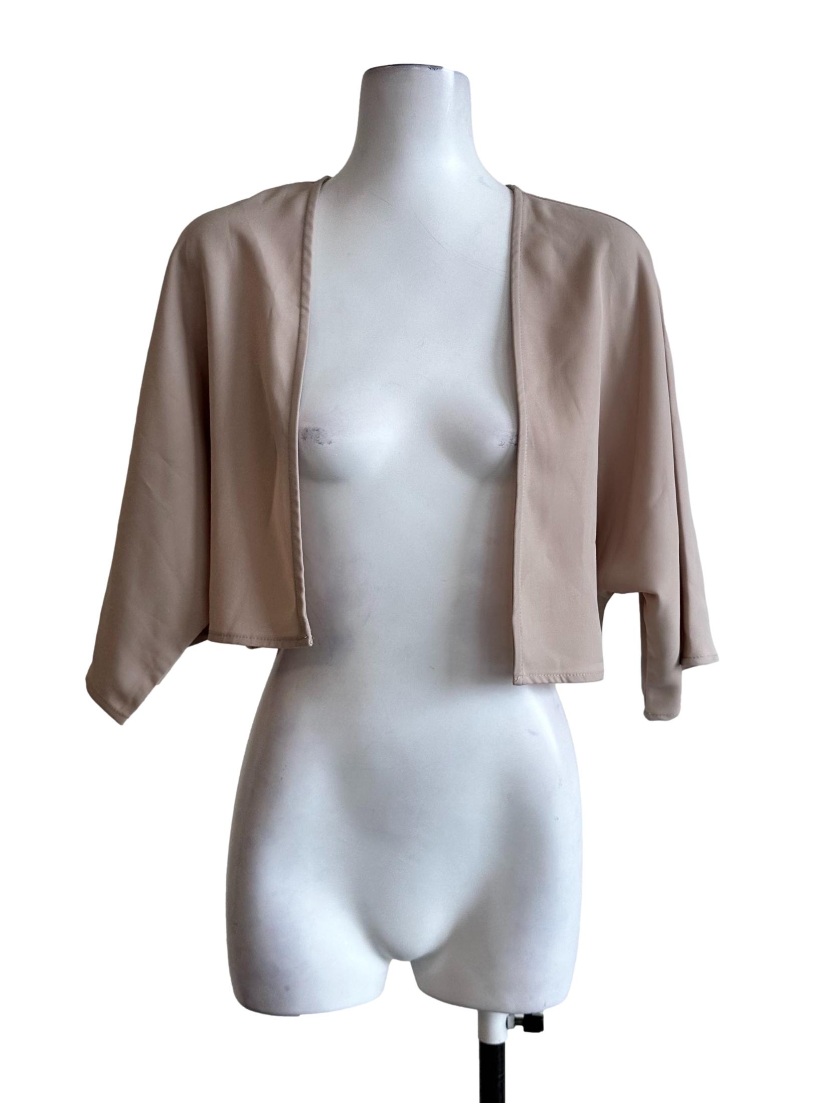 Egg Nog Beige Plain Cardigan