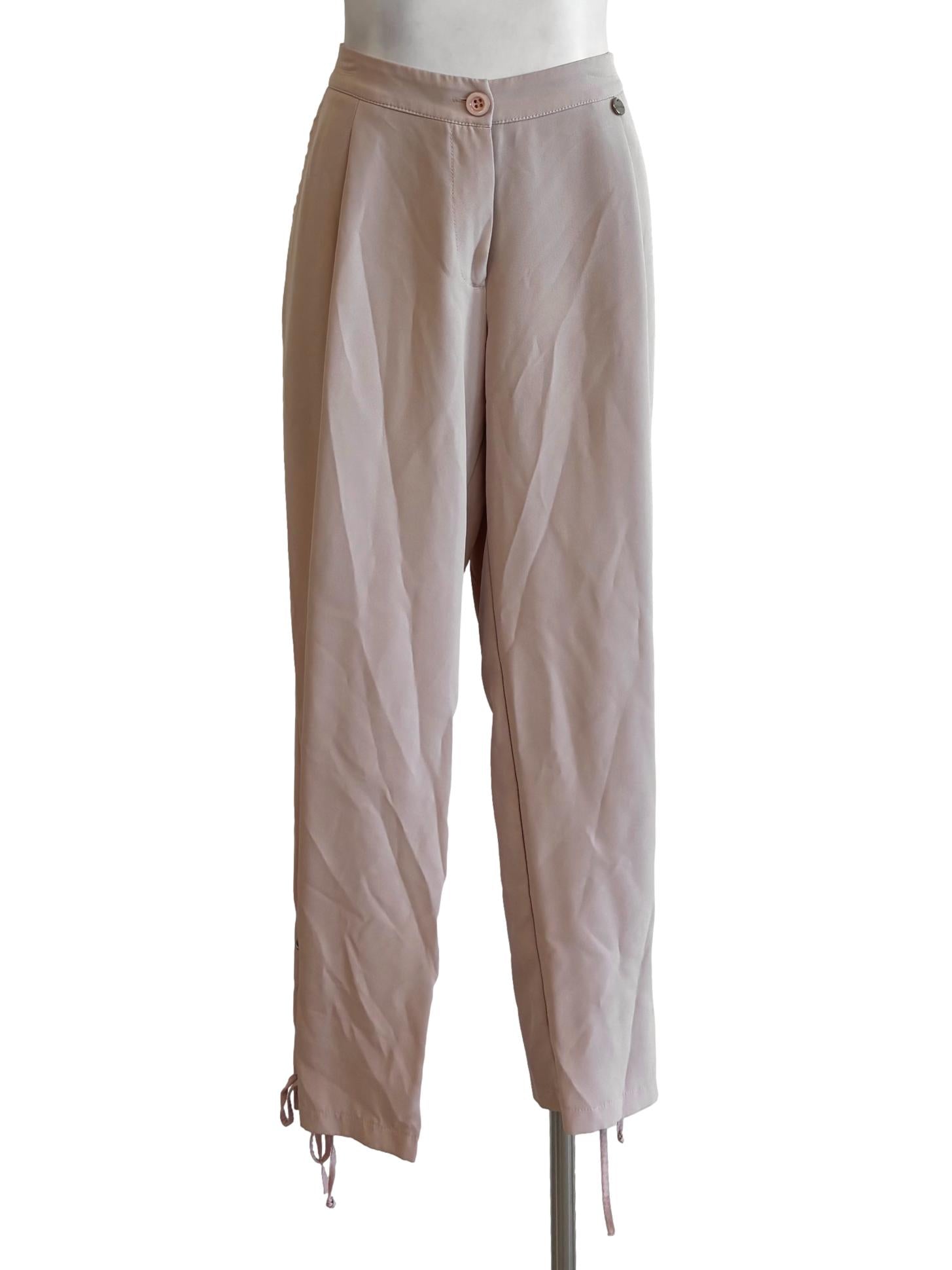 Nude Pink Slim Fit Pants
