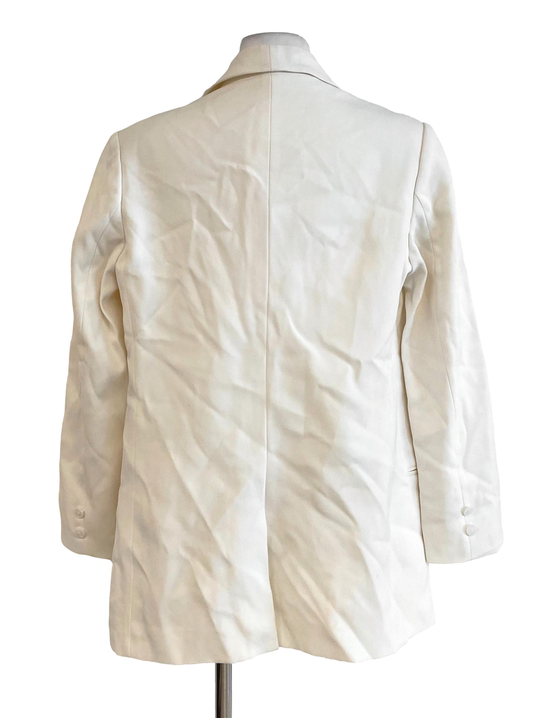 Cream Double Breasted Blazer