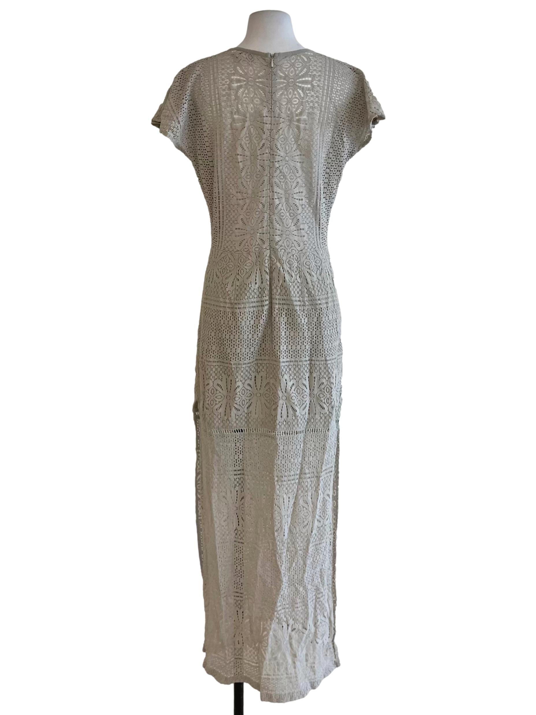 Sage Green Birdsye Empire Dress