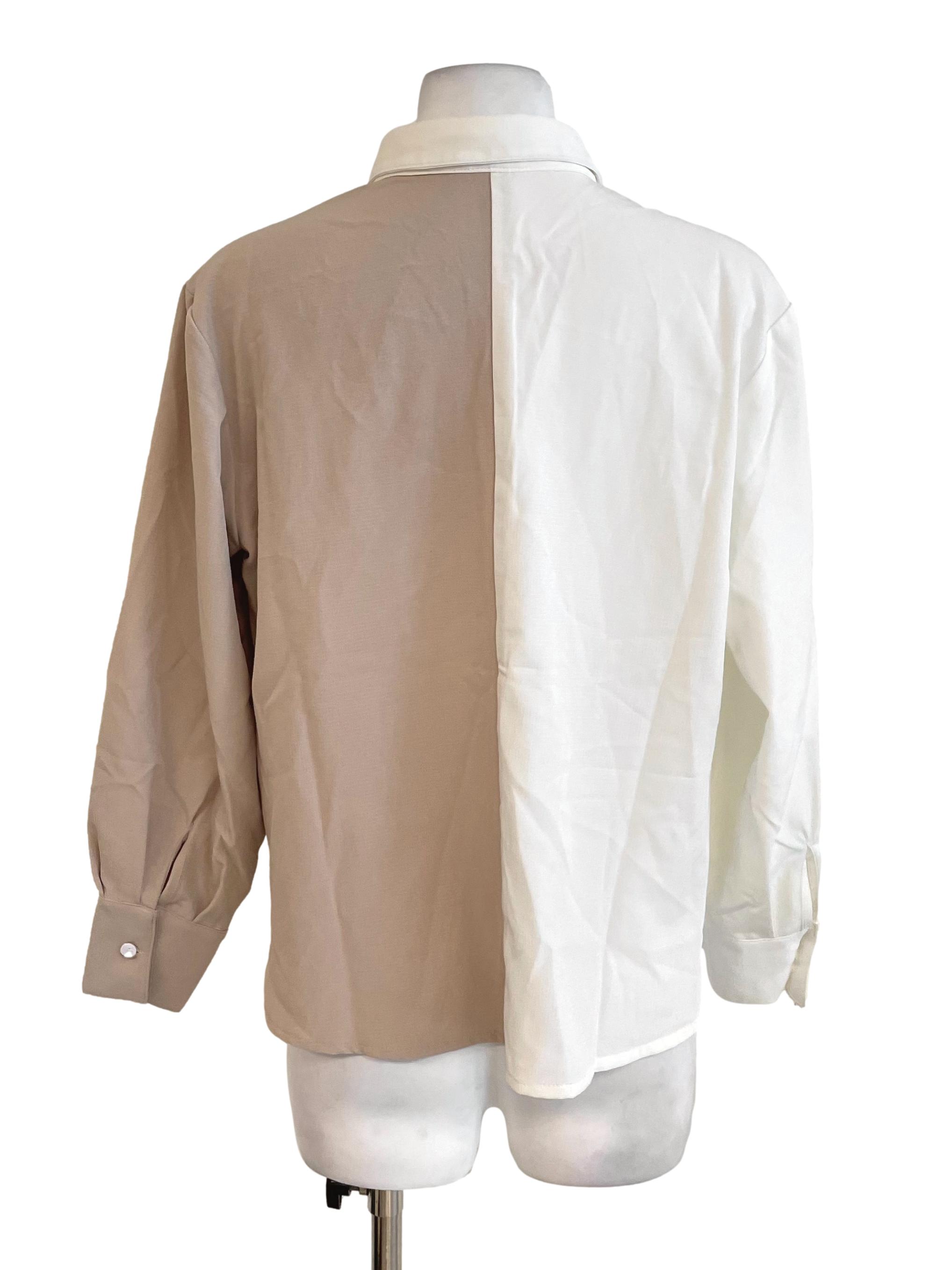 Off White & Oat Oxford Shirt
