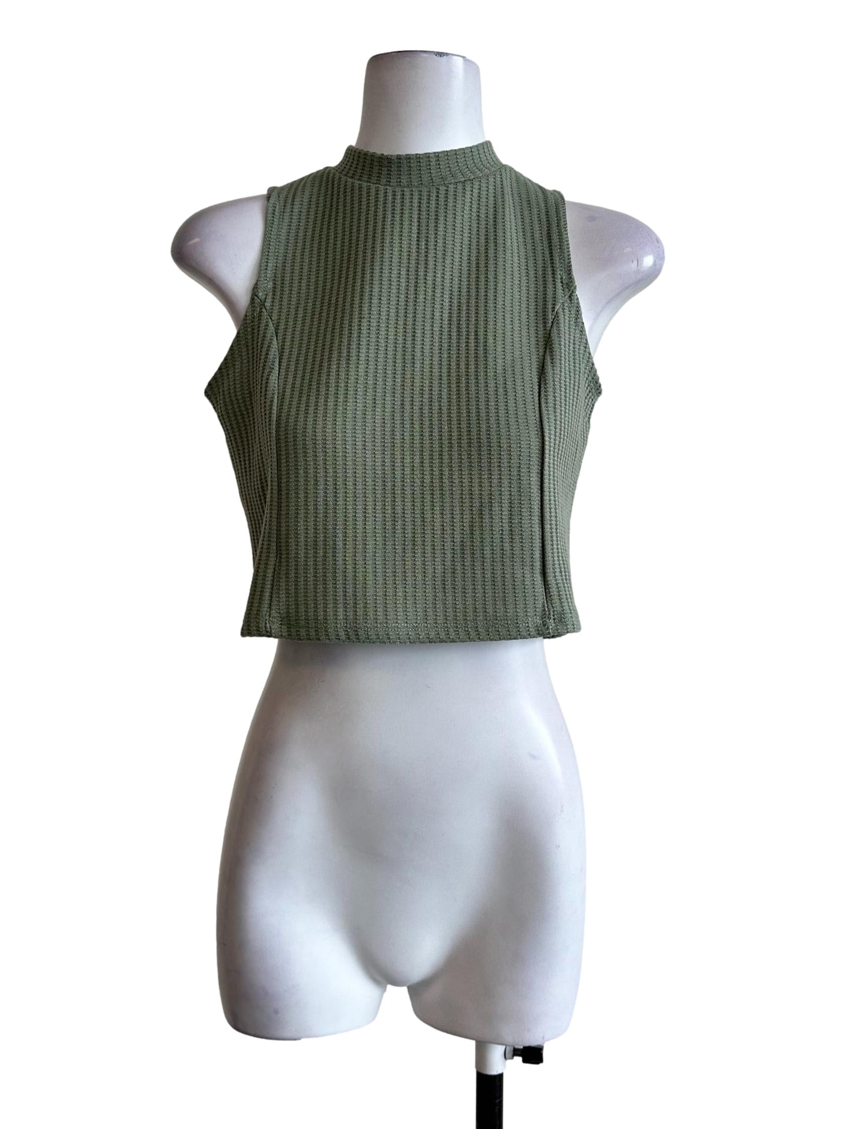 Olive Green Knit Top