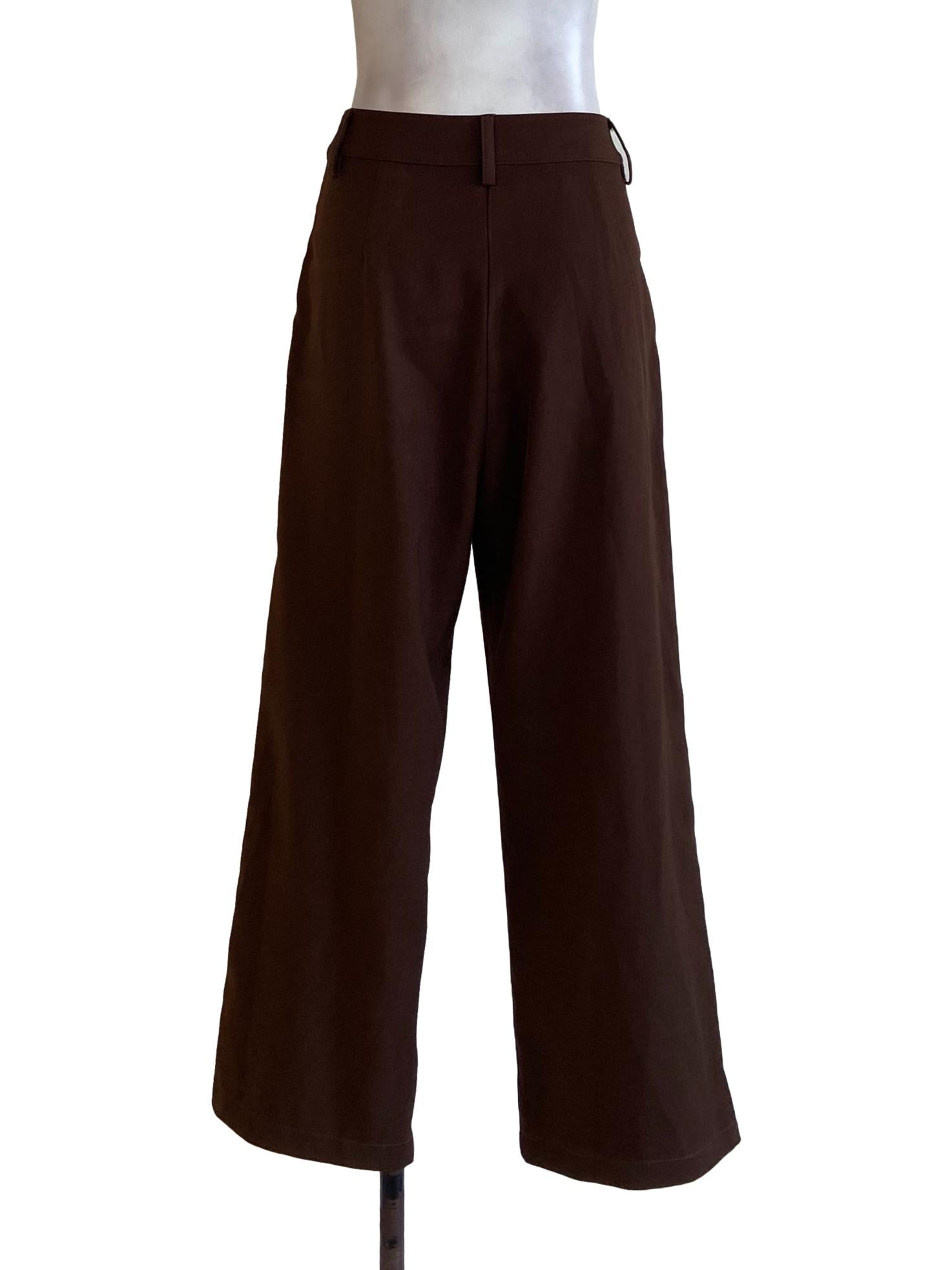 Tawny Brown Herringbone Formal Pants