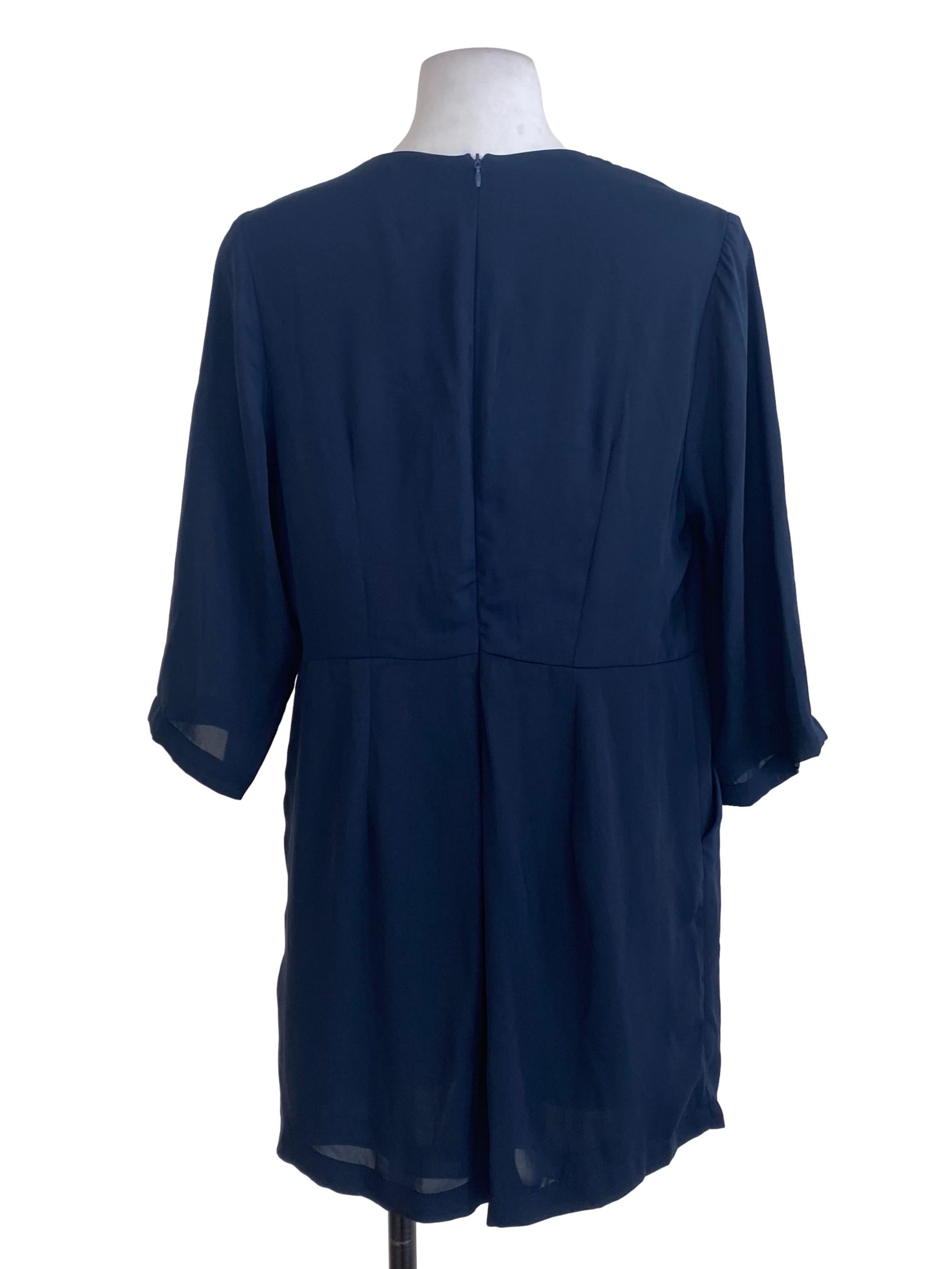 Navy Blue V Neck Rompers